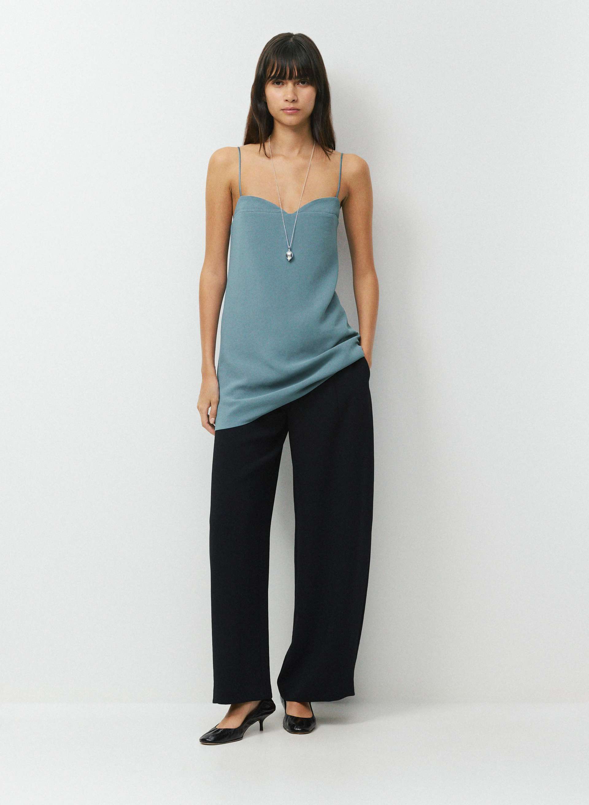 Aritzia Women's Ponder Cami Dress in Blue Mirage