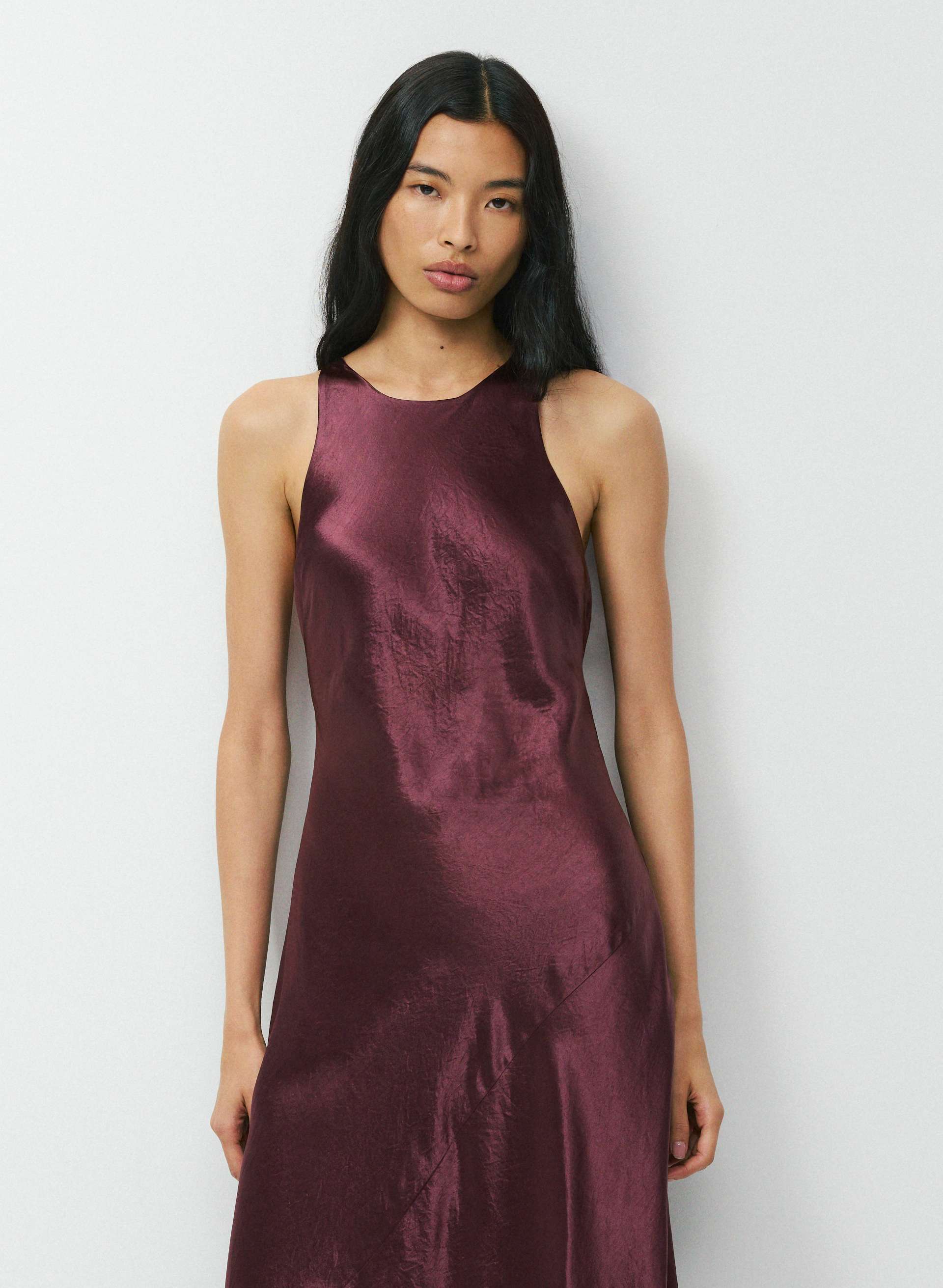 WINDSWEPT SATIN DRESS | Aritzia