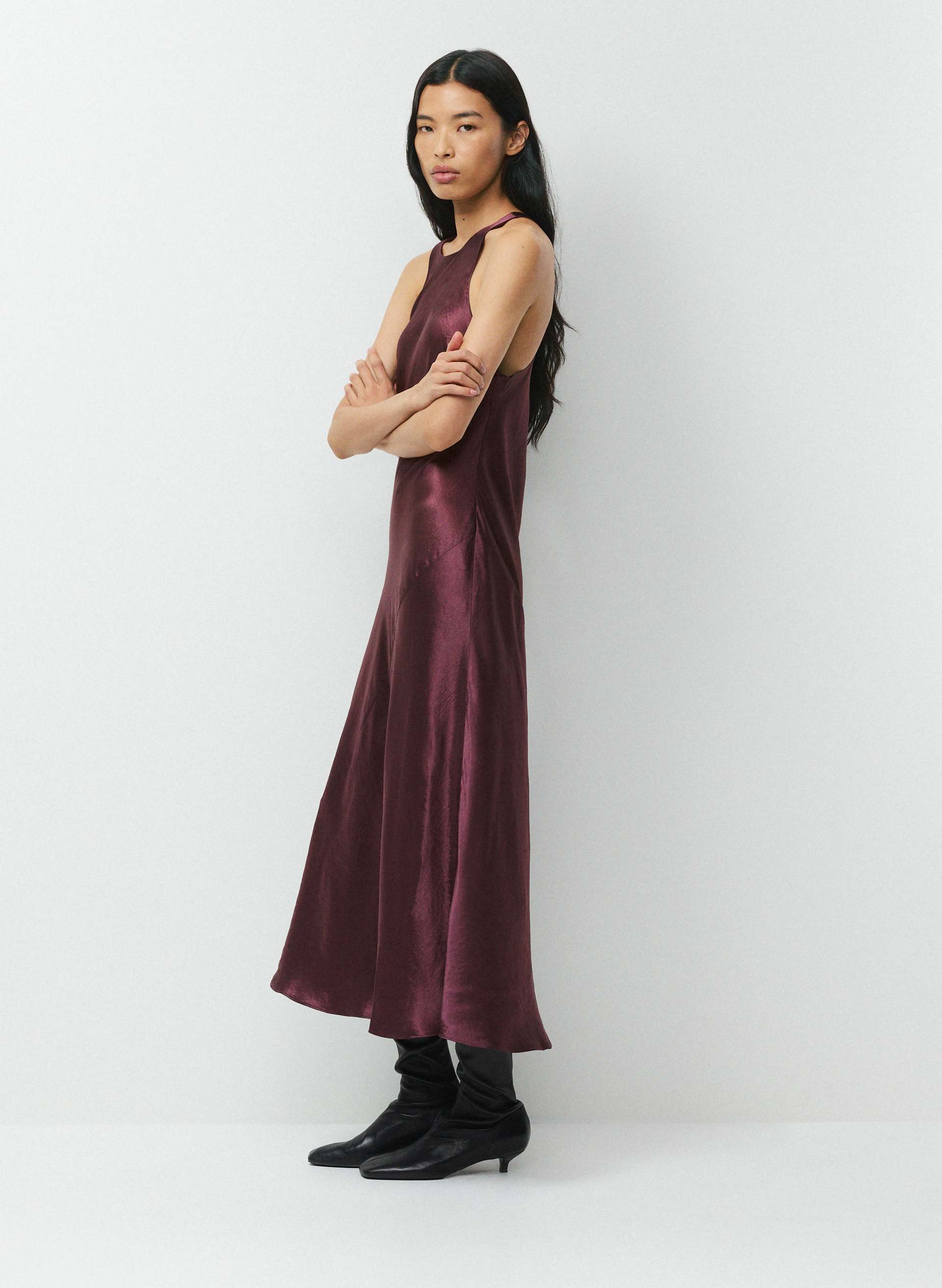 WINDSWEPT SATIN DRESS | Aritzia
