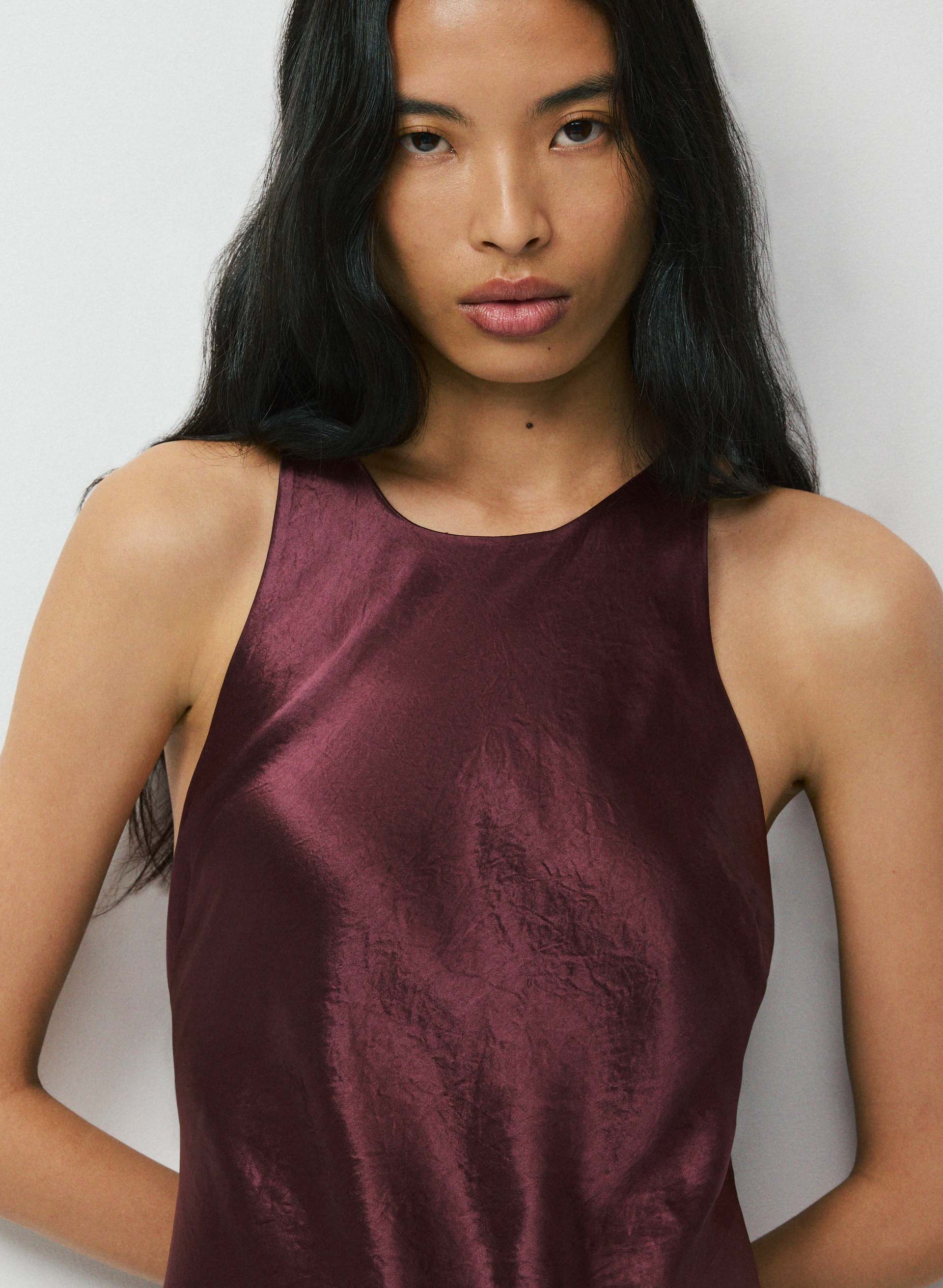 WINDSWEPT SATIN DRESS | Aritzia