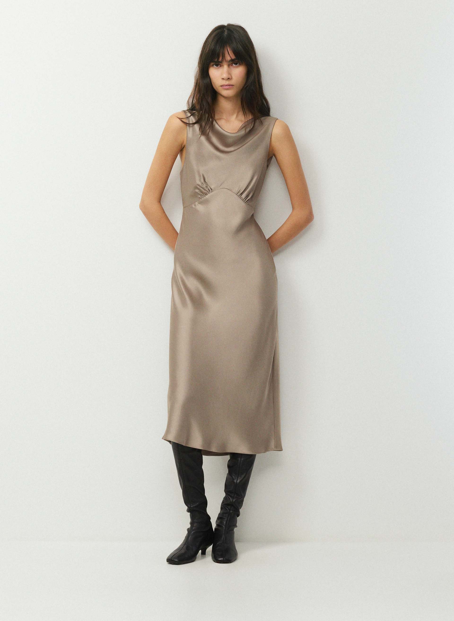 REUNION SATIN DRESS | Aritzia