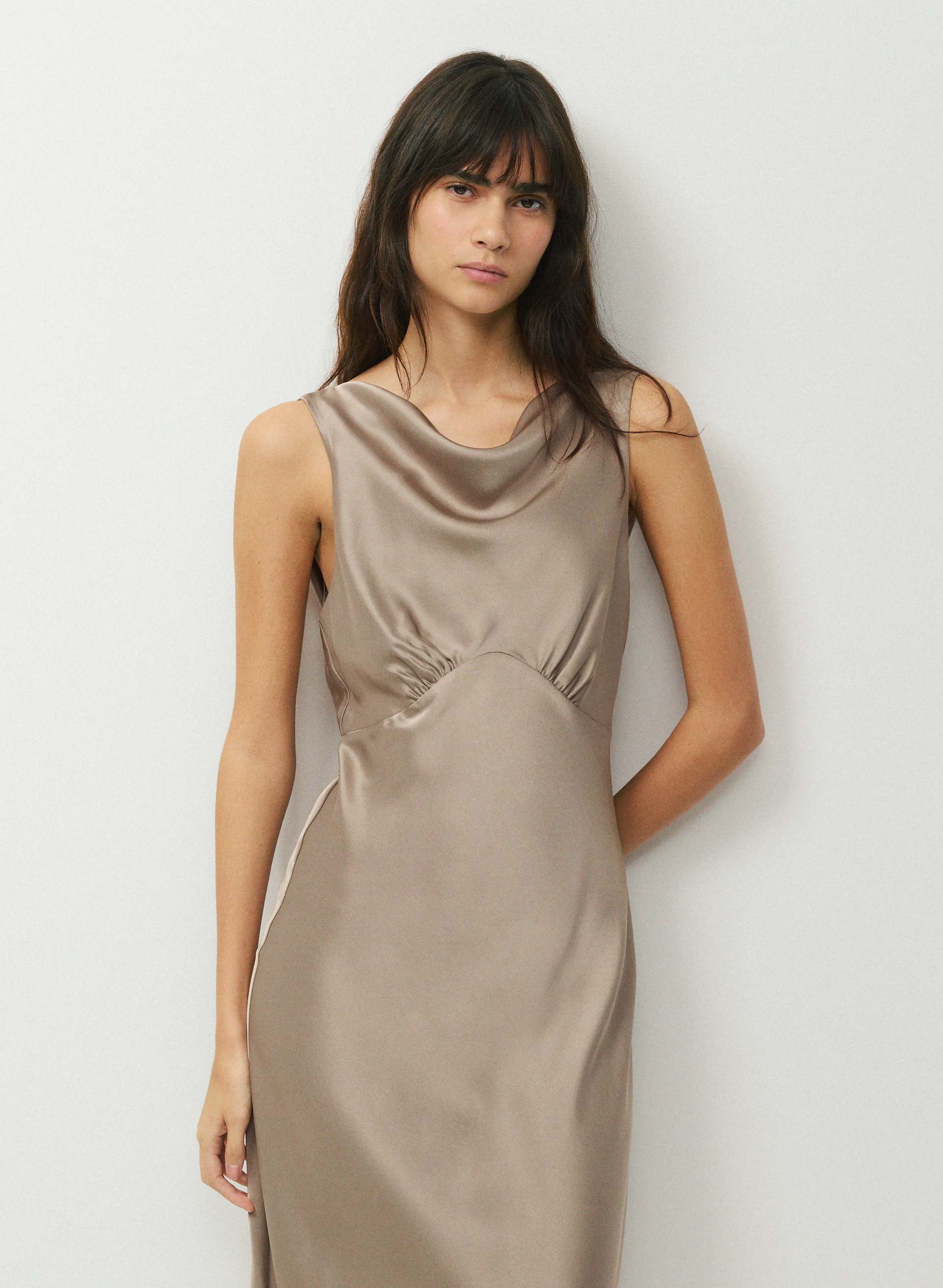 REUNION SATIN DRESS | Aritzia