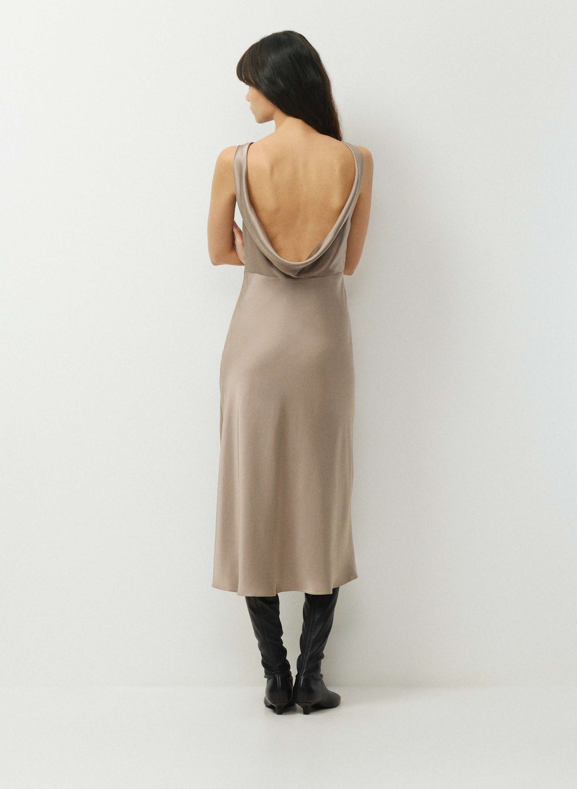 REUNION SATIN DRESS | Aritzia