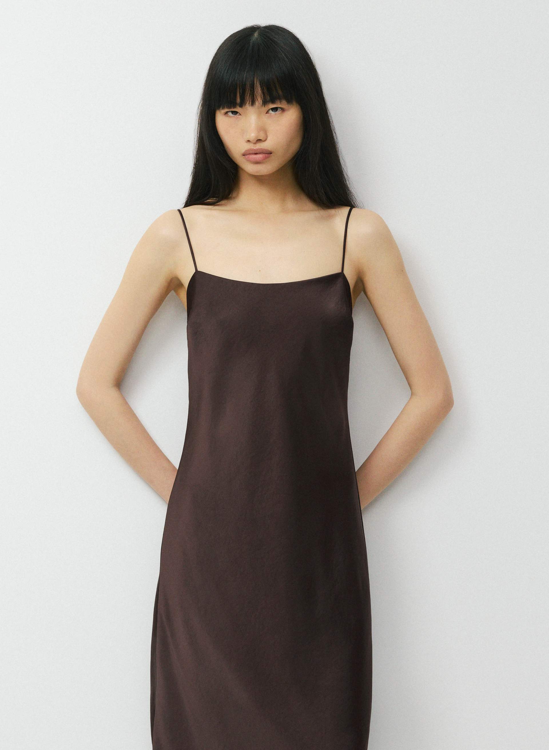 Fresca Satin Cami Dress | Aritzia INTL