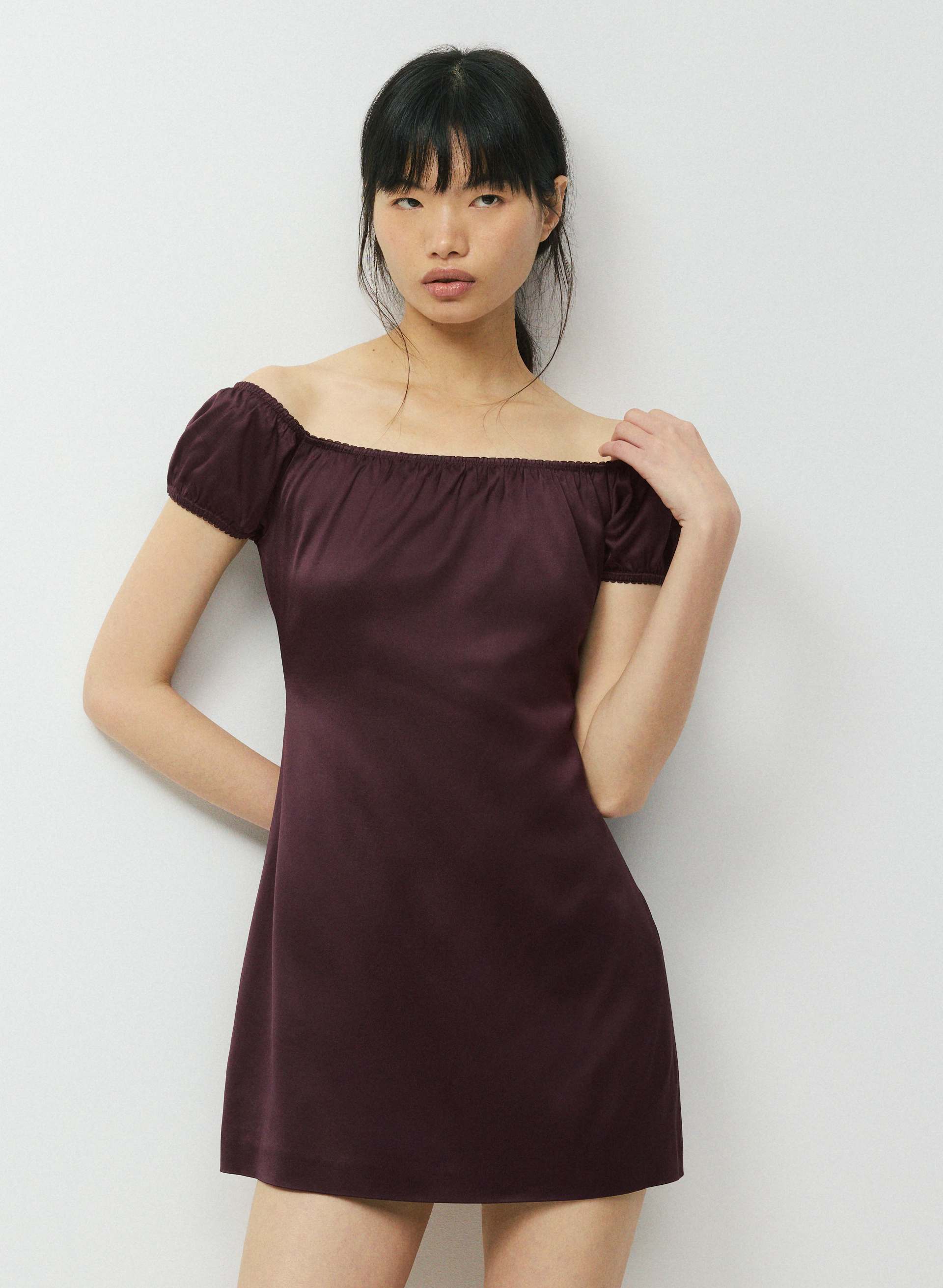 SONNET SATIN DRESS | Aritzia