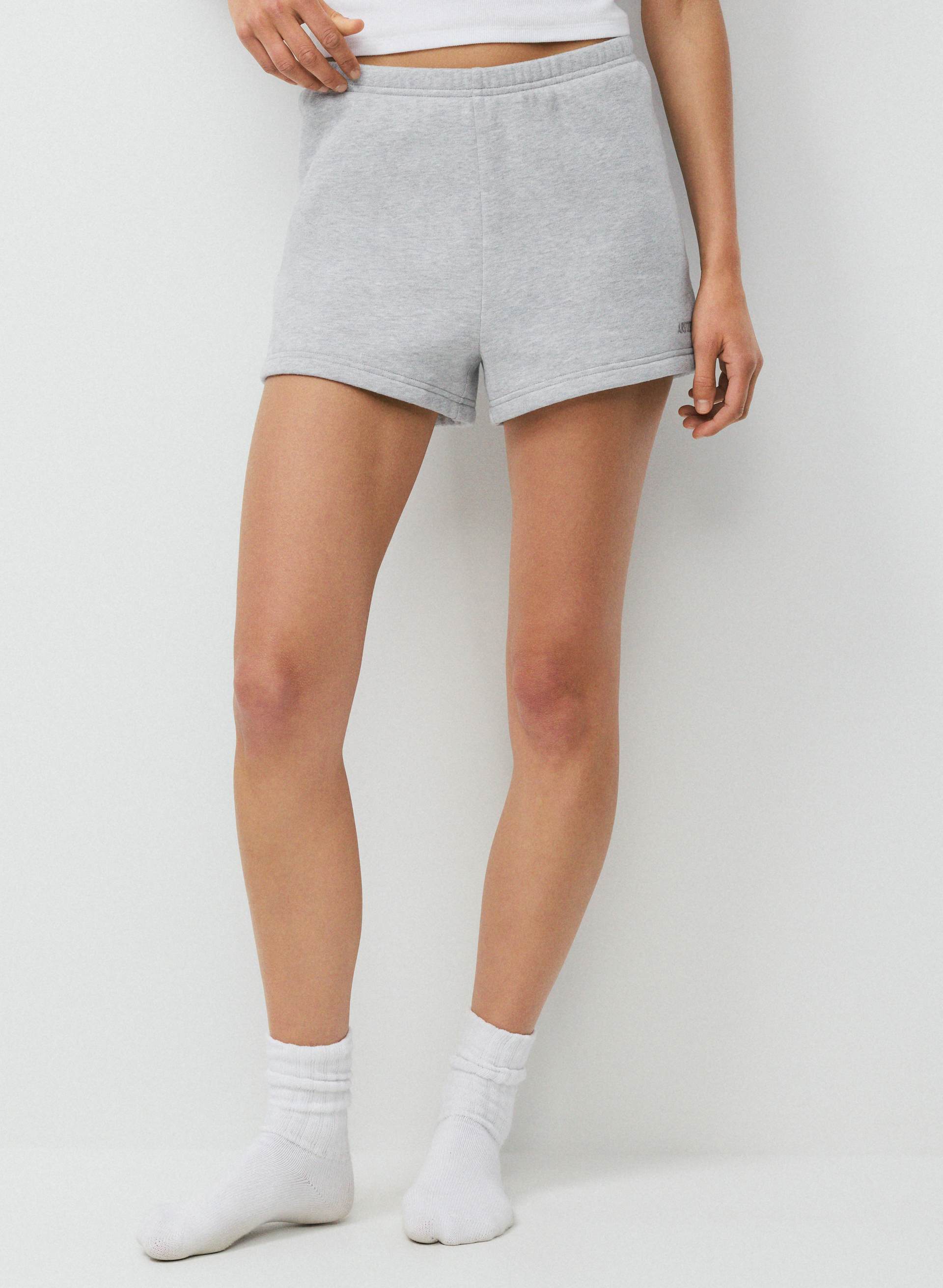 COZY SWEATFLEECE PERFECT HI-RISE MINI SHORT | Aritzia