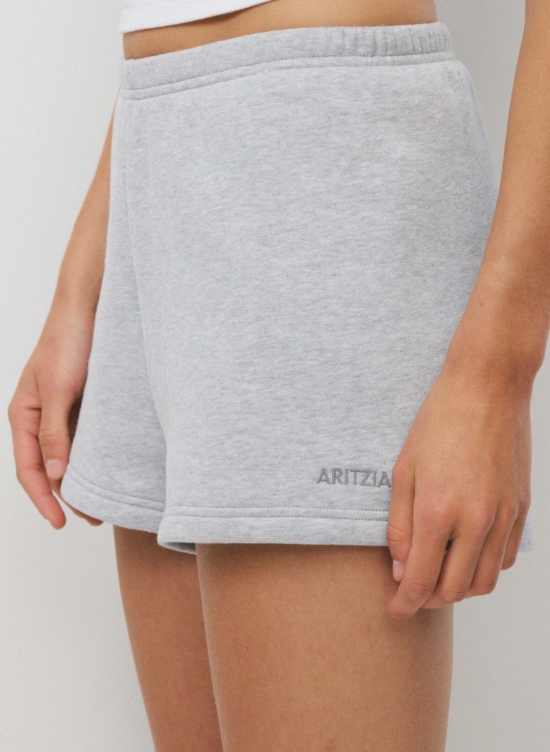 COZY SWEATFLEECE PERFECT HI-RISE MINI SHORT | Aritzia