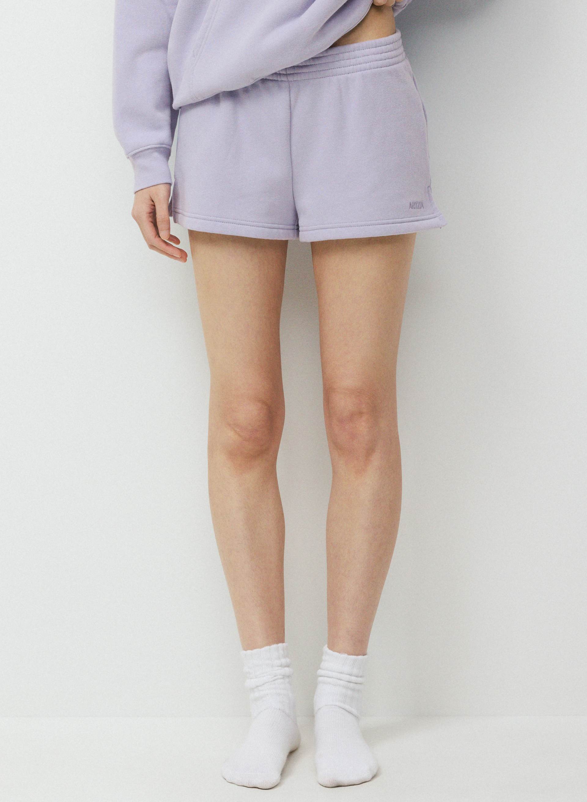 COZY SWEATFLEECE PERFECT MICRO SHORT | Aritzia