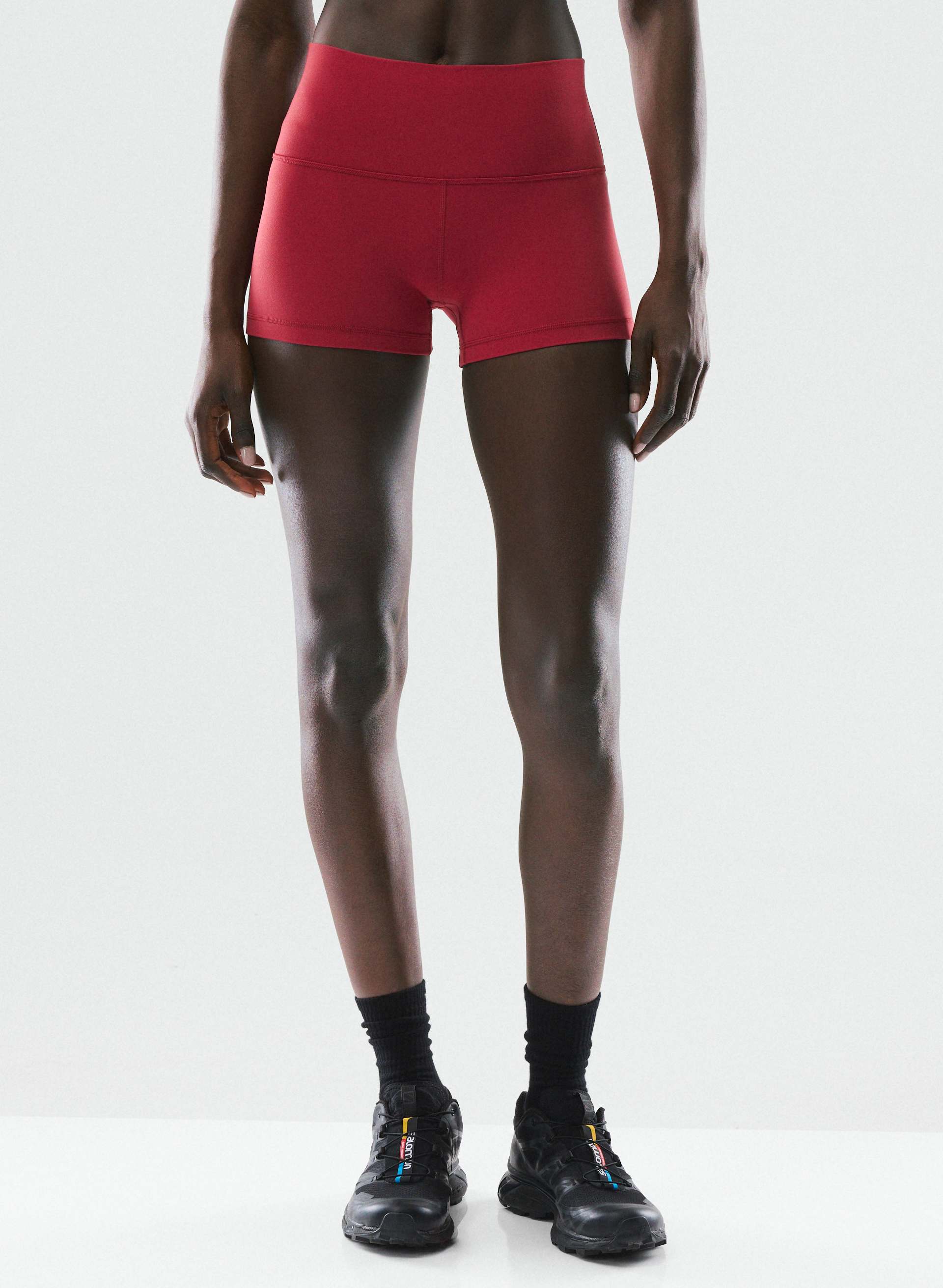 BUTTER CHEEKY HI-RISE 3" SHORT - Sweat-wicking high-rise cheeky bike shorts. 