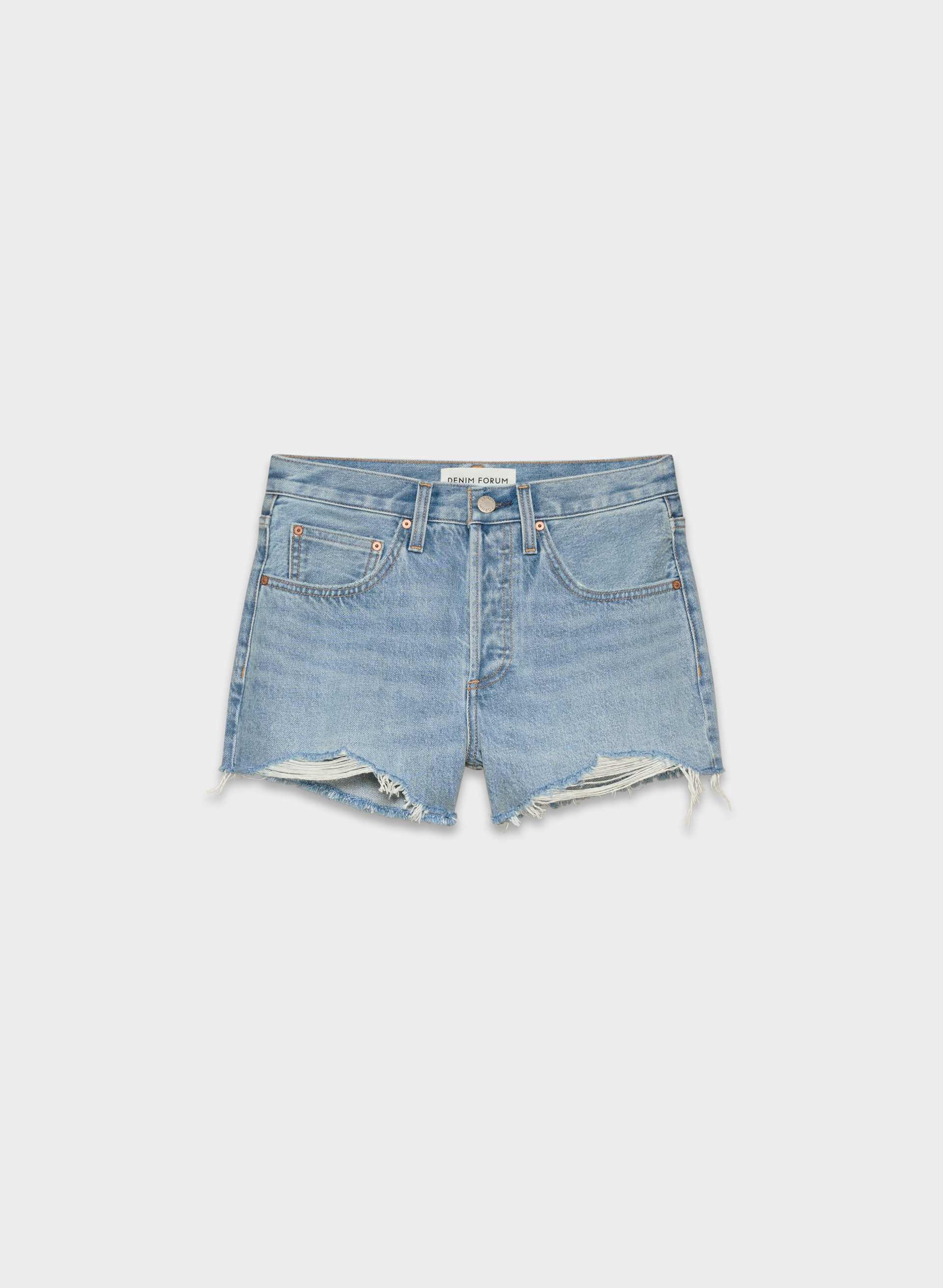 THE ‘90S VINTAGE HI-RISE MINI DENIM SHORT | Aritzia