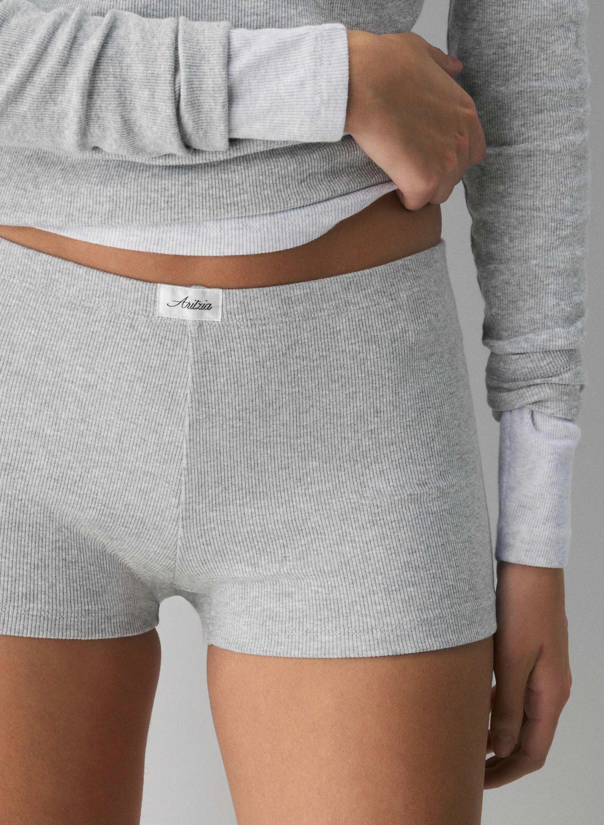 HomeStretch™ Rib Carefree Micro Short | Aritzia US