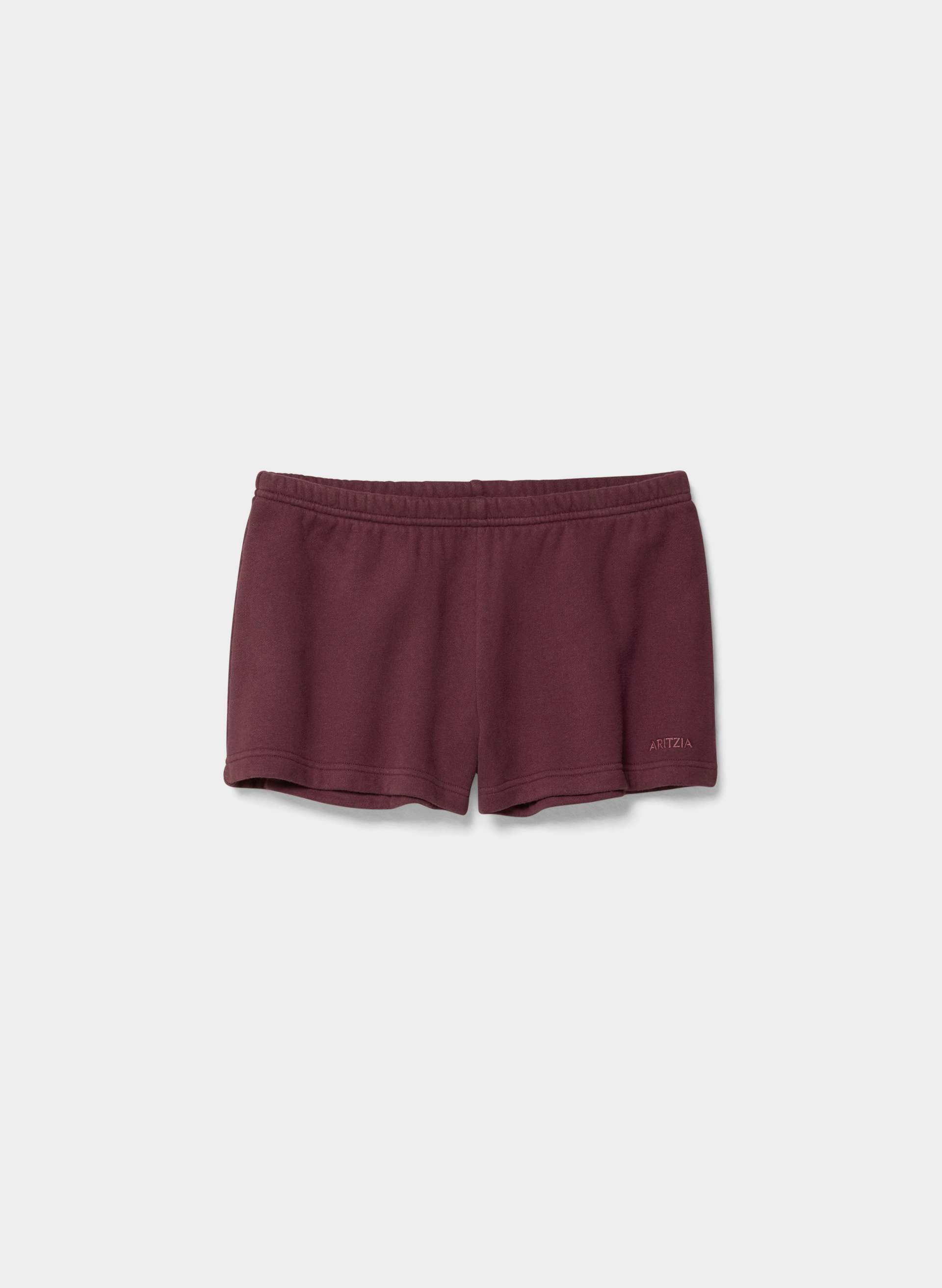 COZY SWEATFLEECE BOYFRIEND LO-RISE MINI SHORT | Aritzia