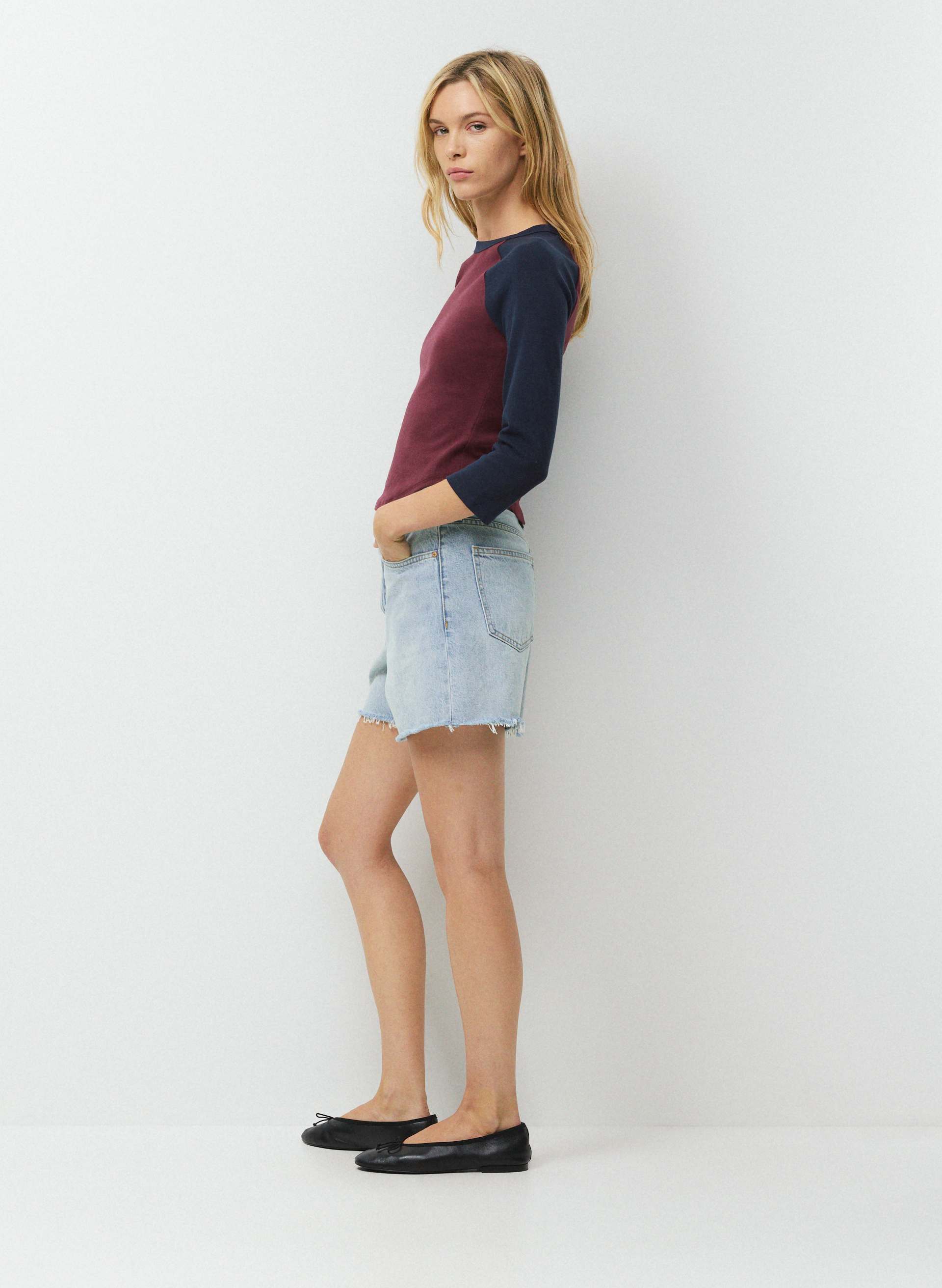THE EX-BOYFRIEND HI MID-THIGH DENIM SHORT | Aritzia
