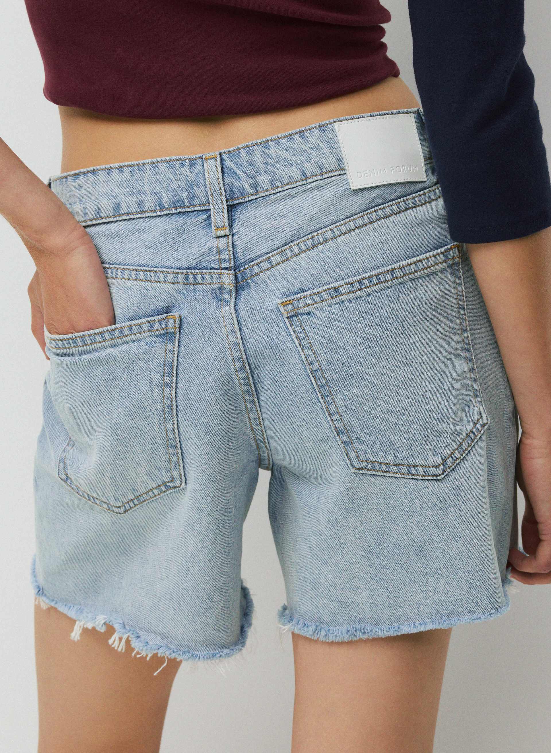 THE EX-BOYFRIEND HI MID-THIGH DENIM SHORT | Aritzia
