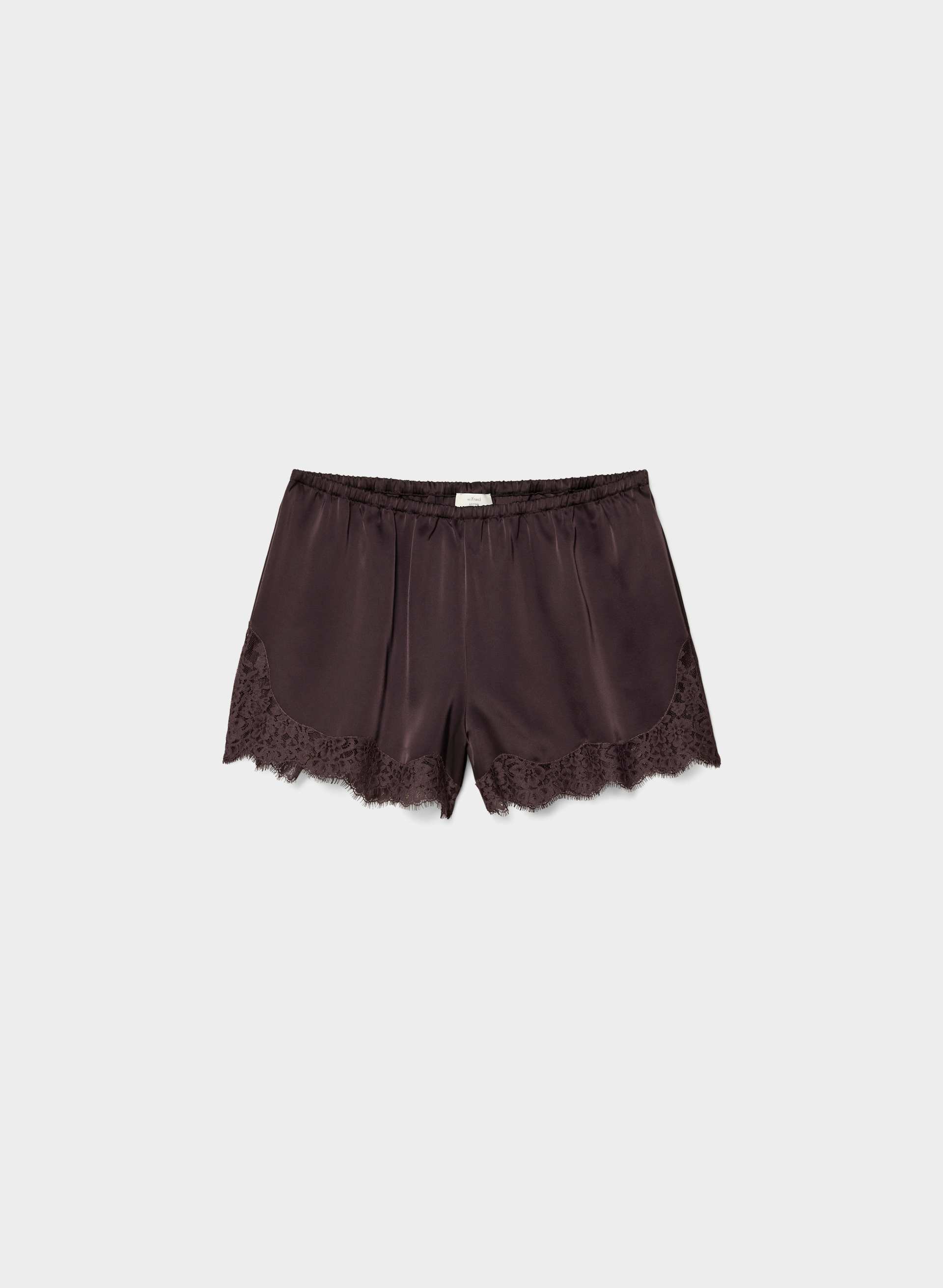 SHORT WHIMSY EN SATIN - Short en satin double face avec bordure en dentelle. 