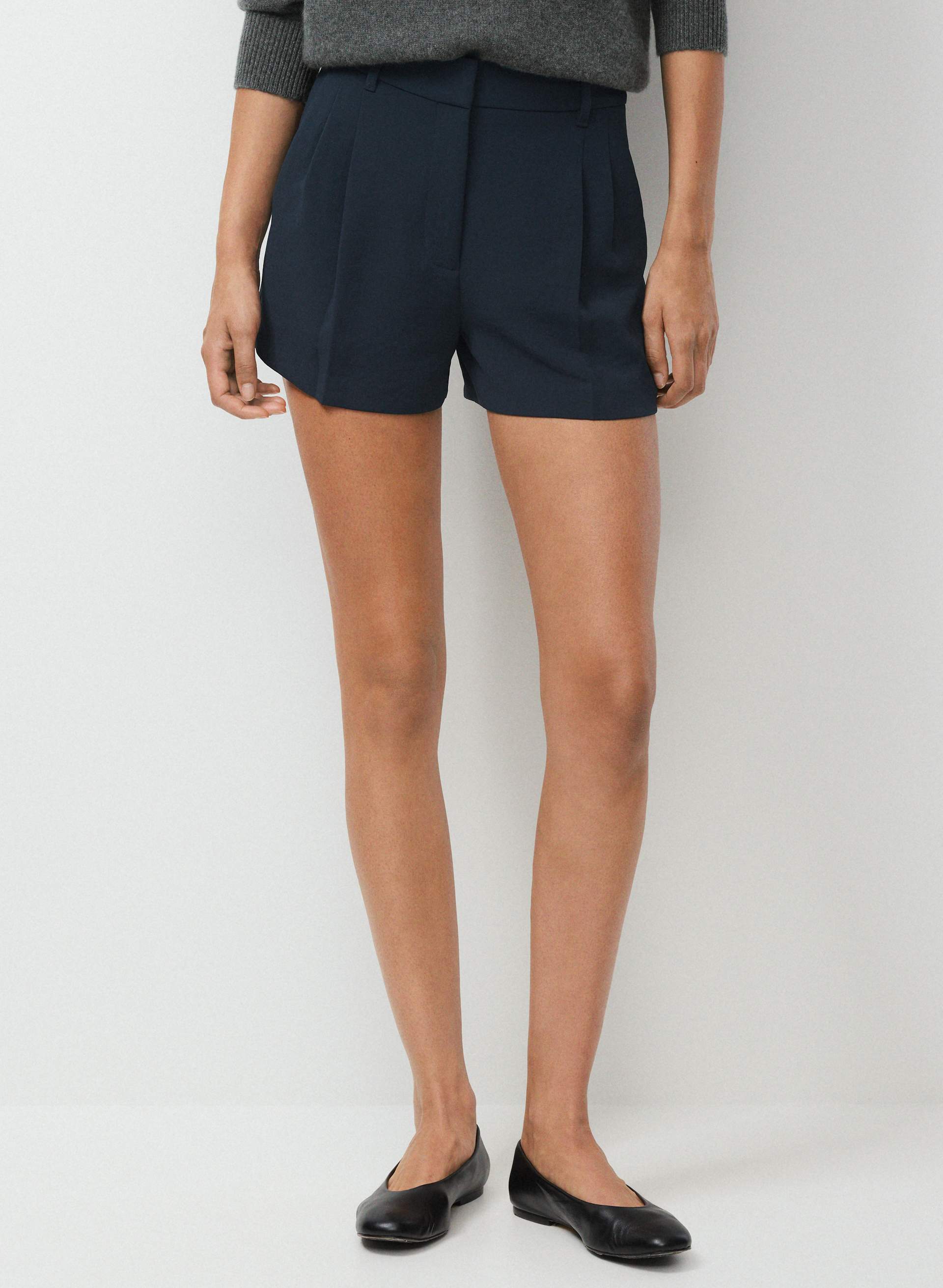 THE EFFORTLESS SHORT™ MINI - CREPETTE™ - Japanese crepe high-rise mini shorts. 