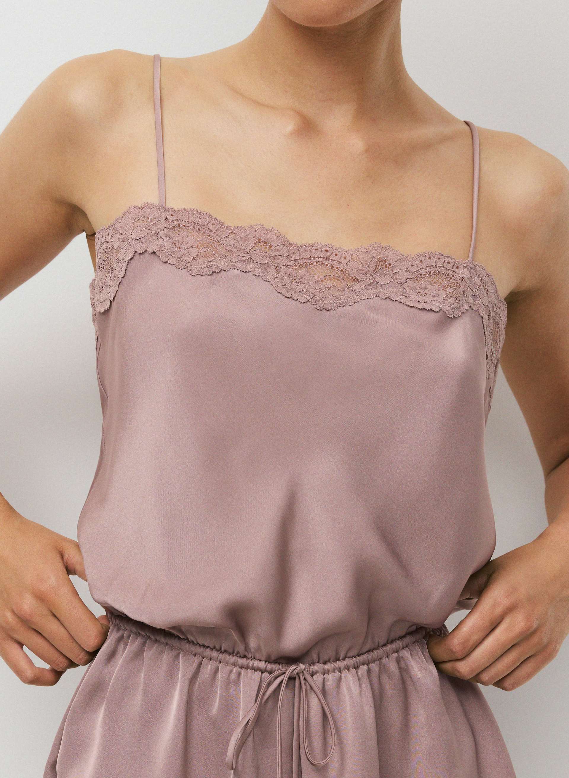 PULSE SATIN ROMPER | Aritzia