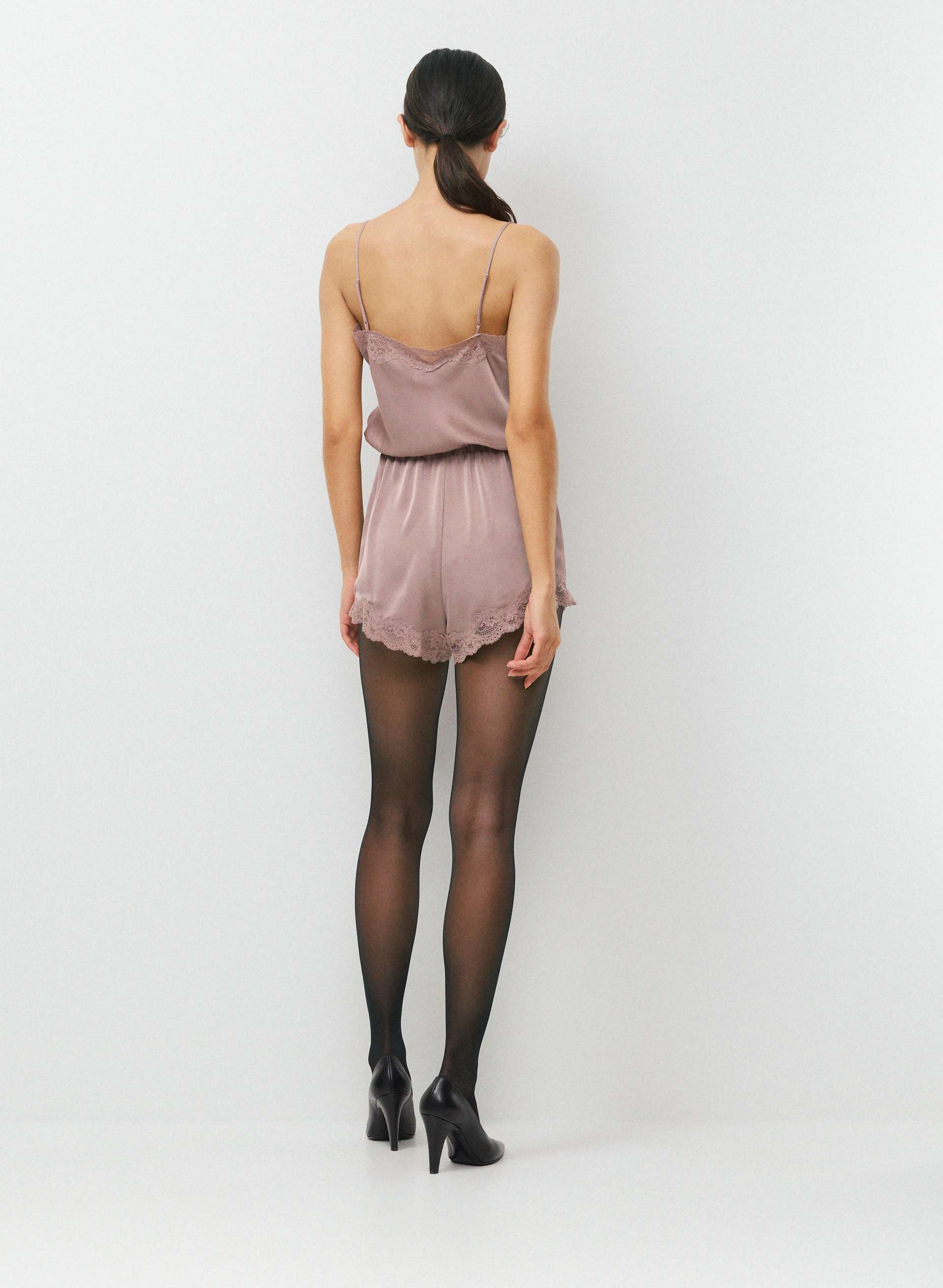 PULSE SATIN ROMPER | Aritzia