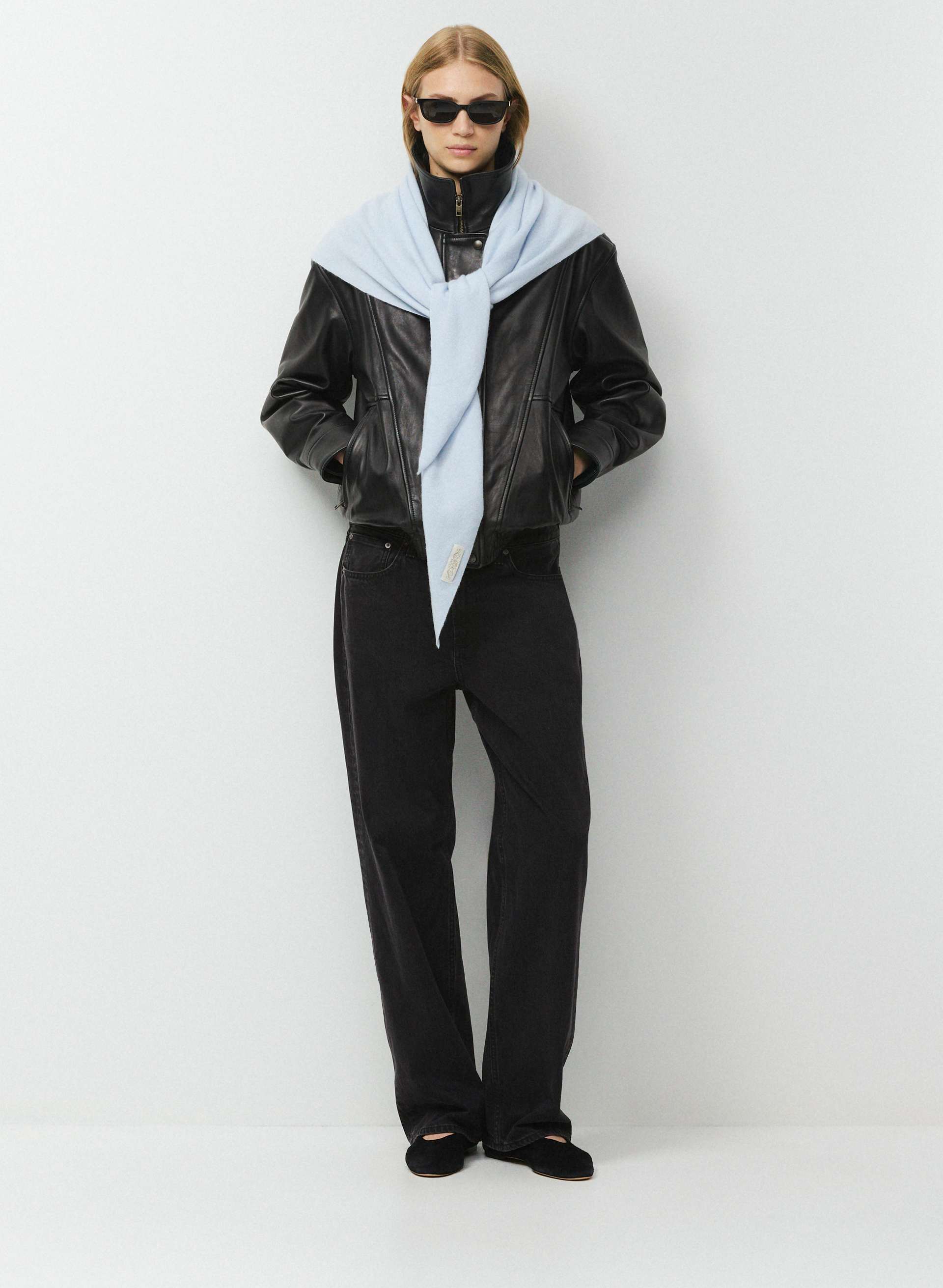 BARE CASHMERE KEY LARGE TRIANGLE SCARF | Aritzia