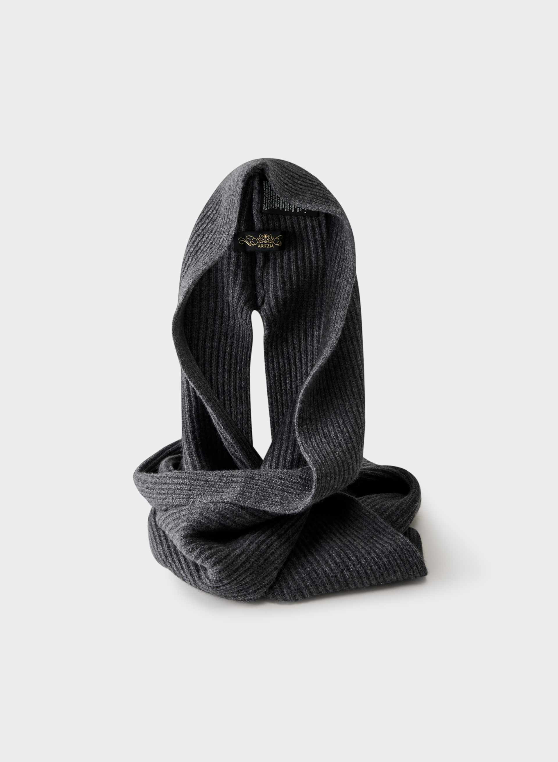 WOOL CASHMERE BEQUEST HOODED SCARF | Aritzia