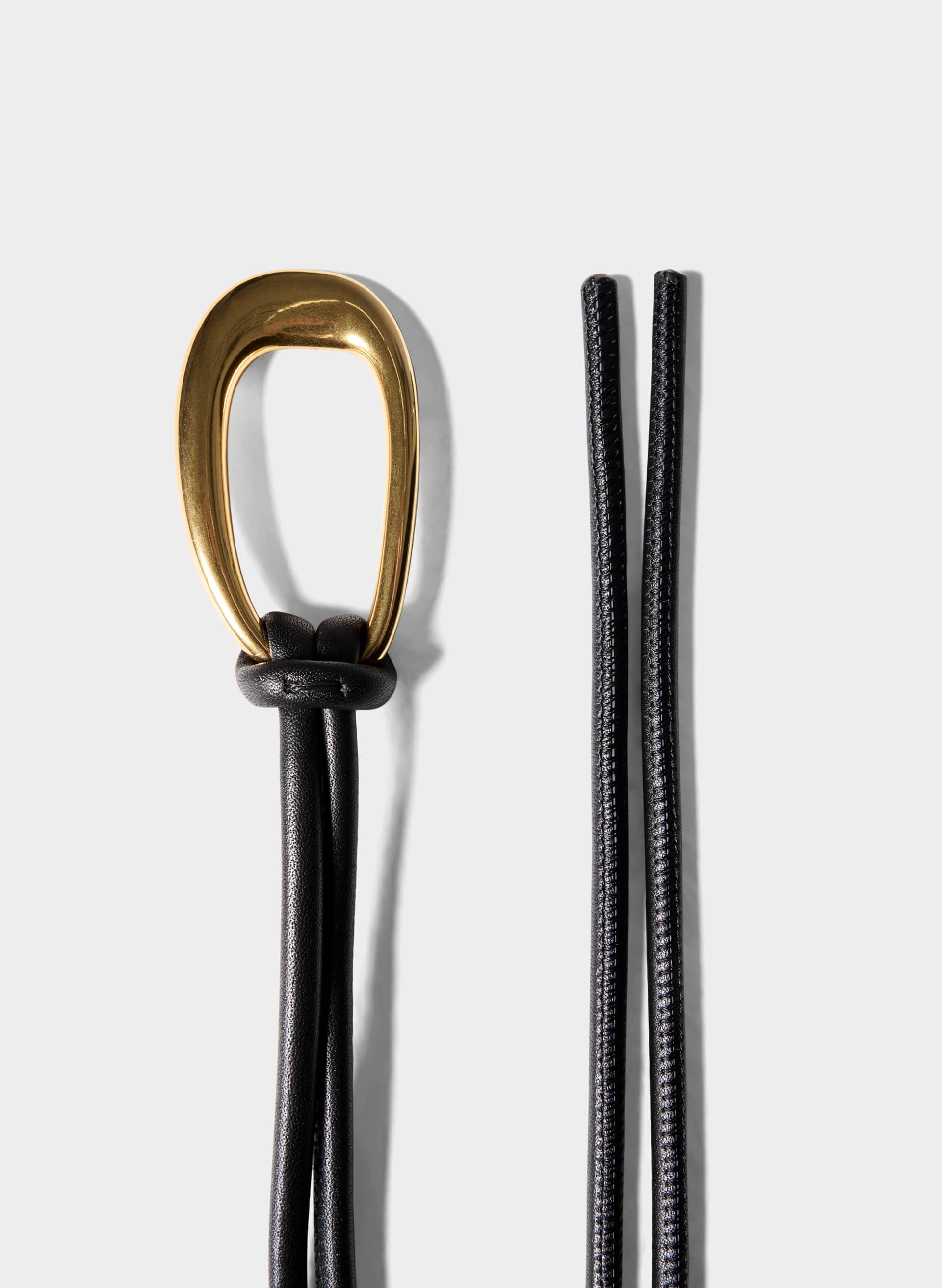EVERMORE SOLID BRASS LEATHER BELT | Aritzia