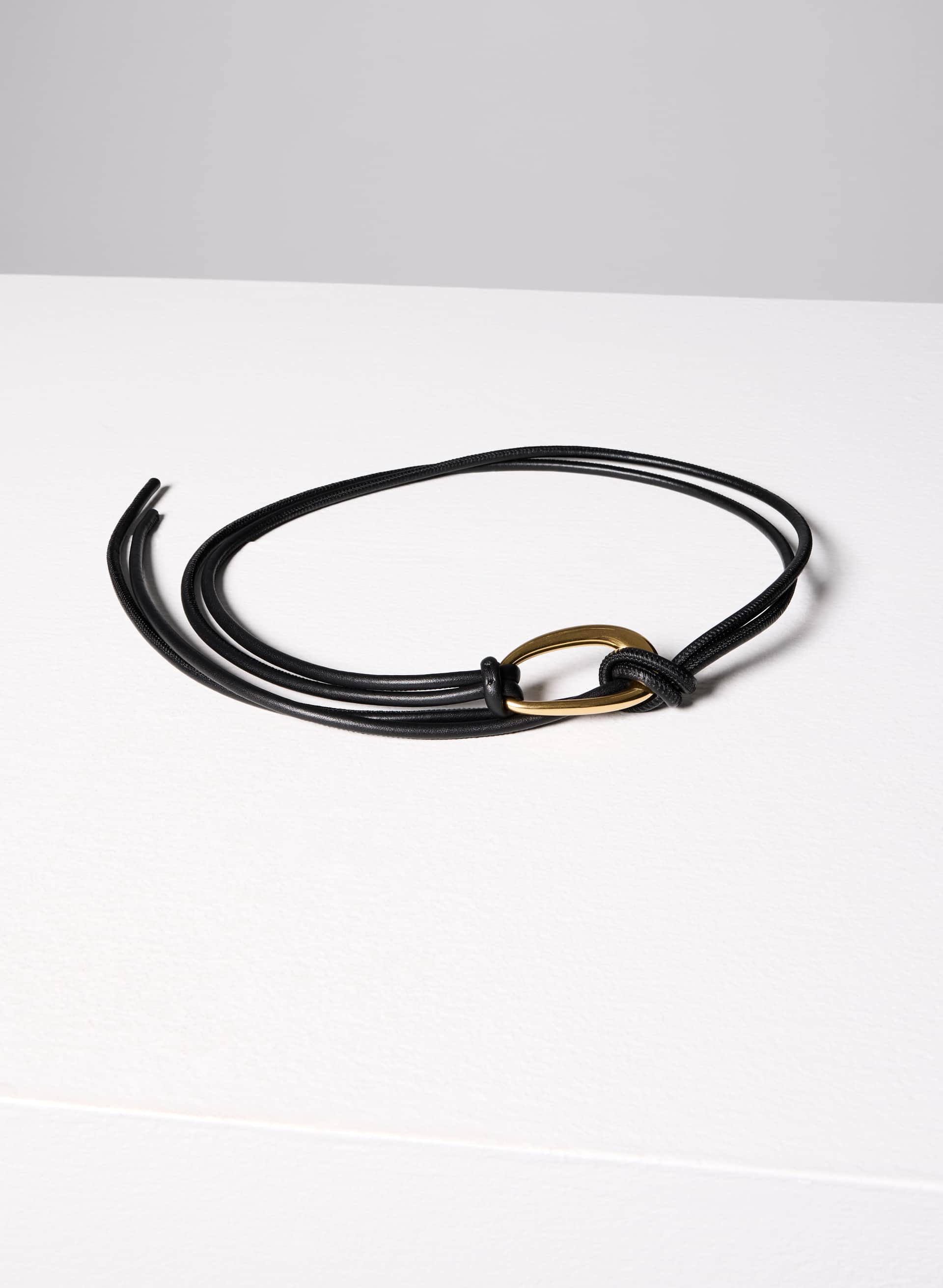 EVERMORE SOLID BRASS LEATHER BELT | Aritzia