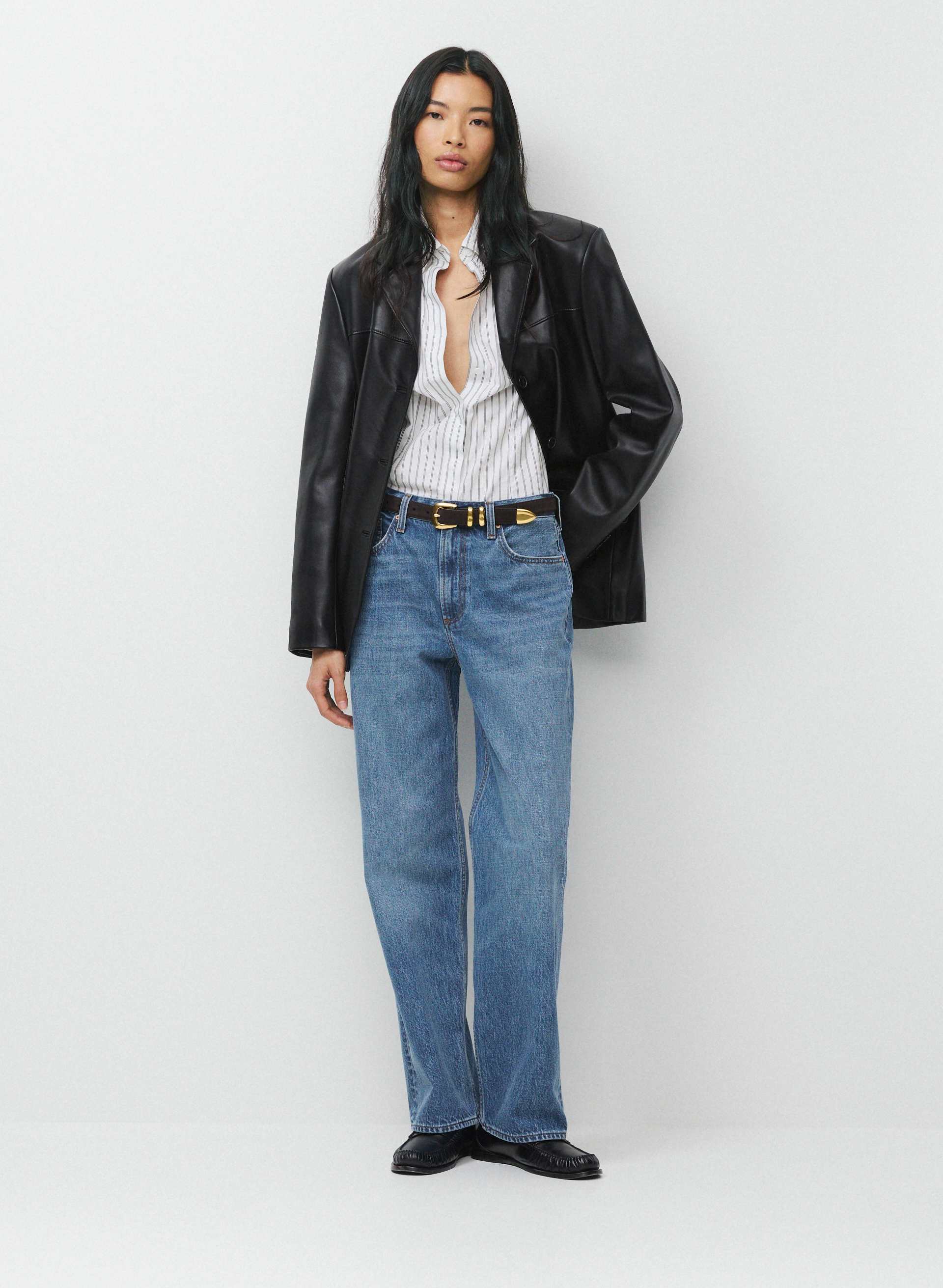 LEGENDARY SOLID BRASS SUEDE BELT | Aritzia
