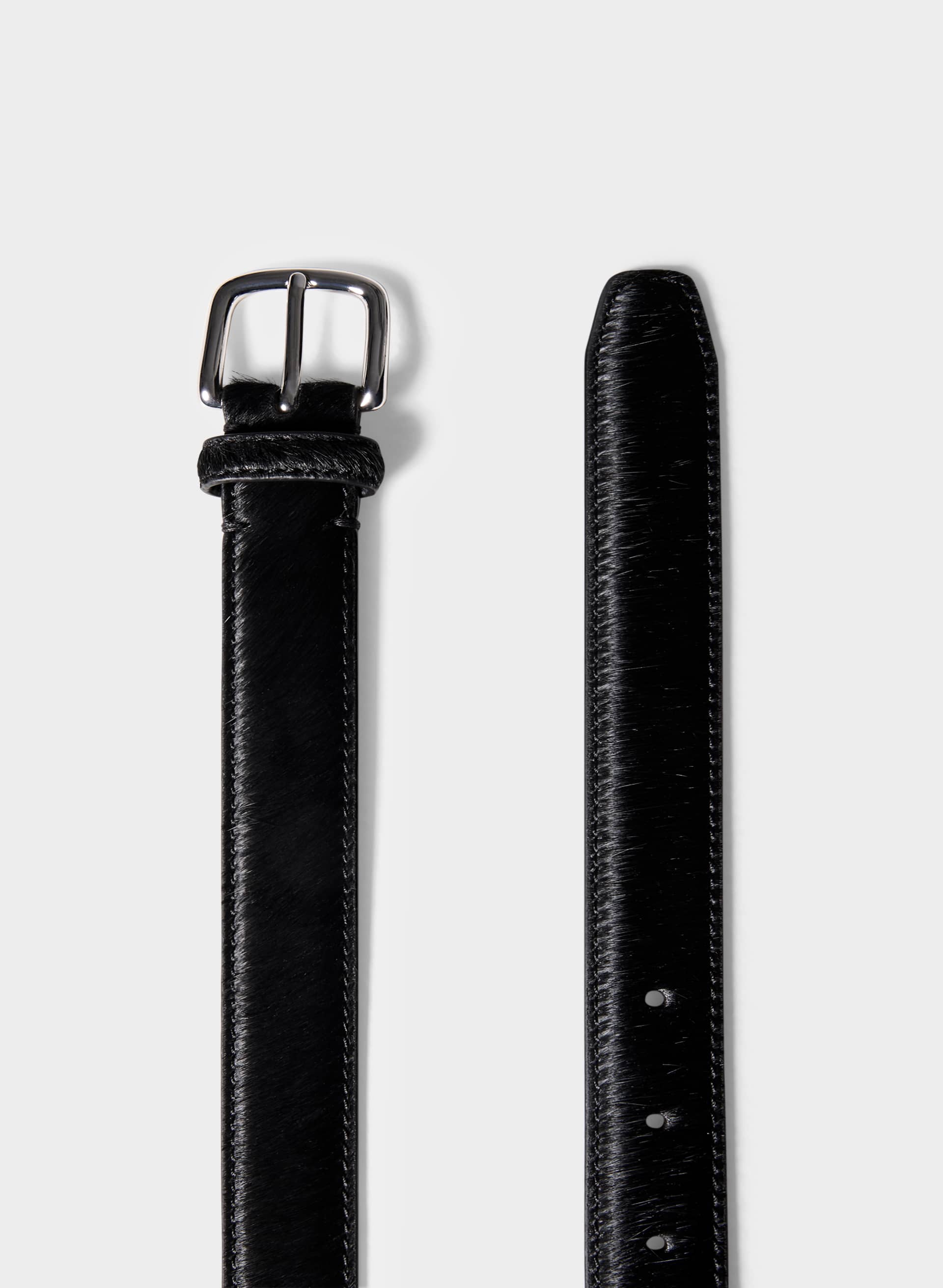 ESSENTIAL SOLID BRASS LEATHER BELT | Aritzia
