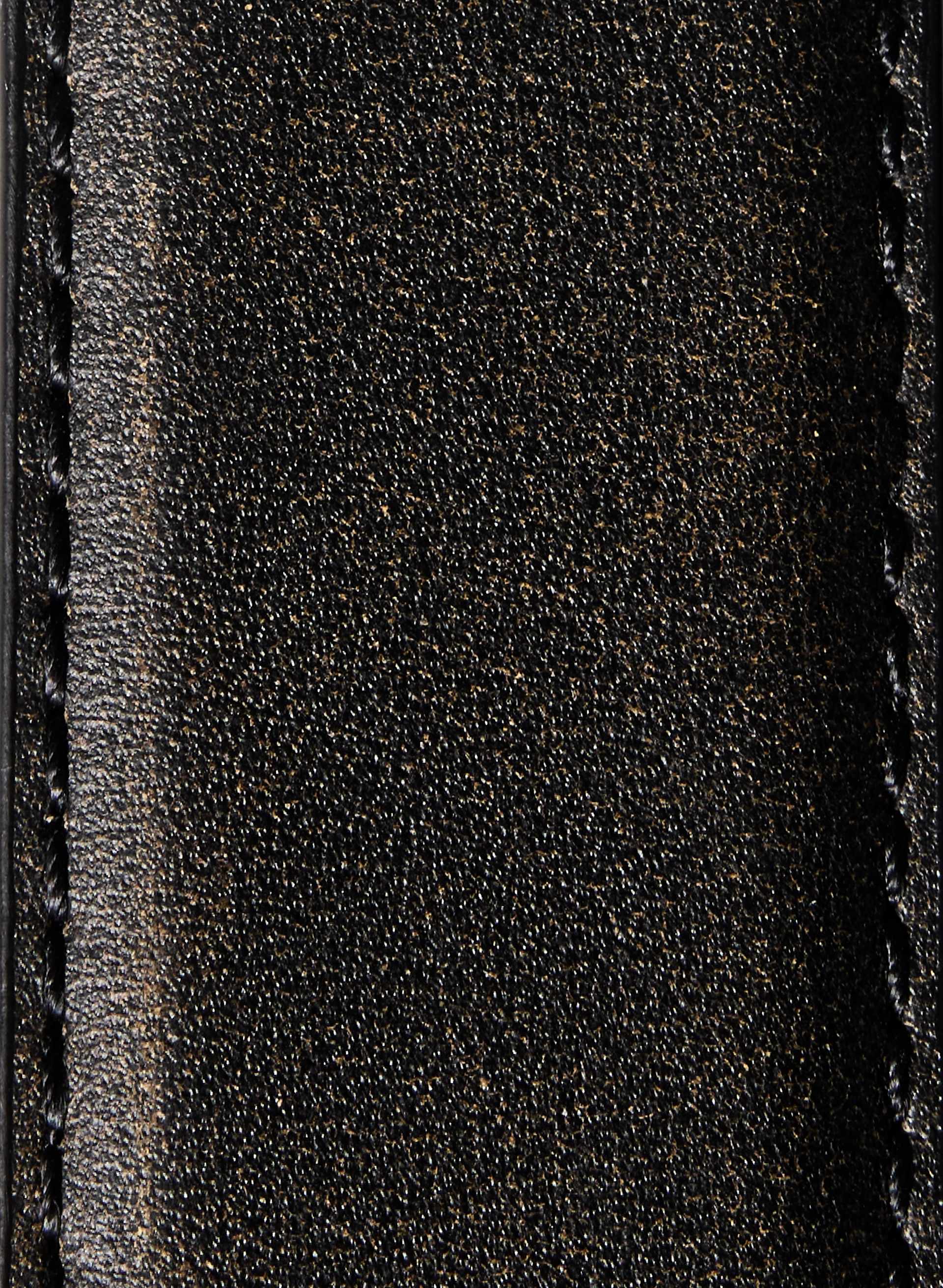 ACCENT SOLID BRASS LEATHER WIDE BELT | Aritzia