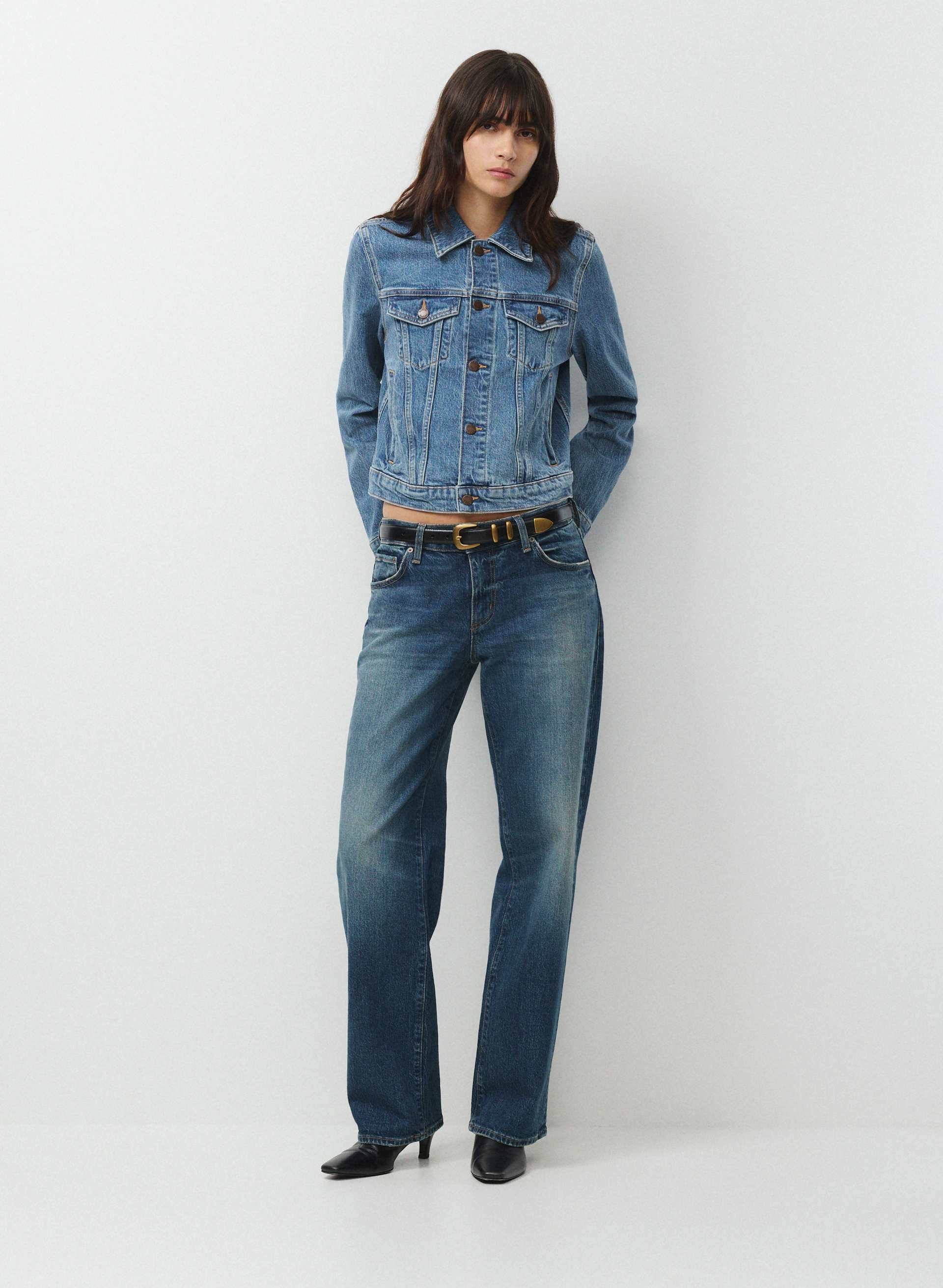 Legendary Solid Brass Leather Belt | Aritzia US