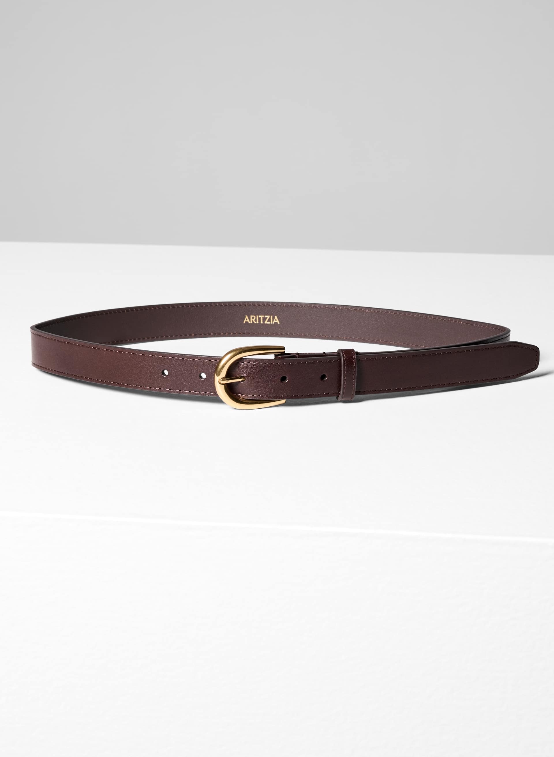 ACCENT SOLID BRASS BELT | Aritzia