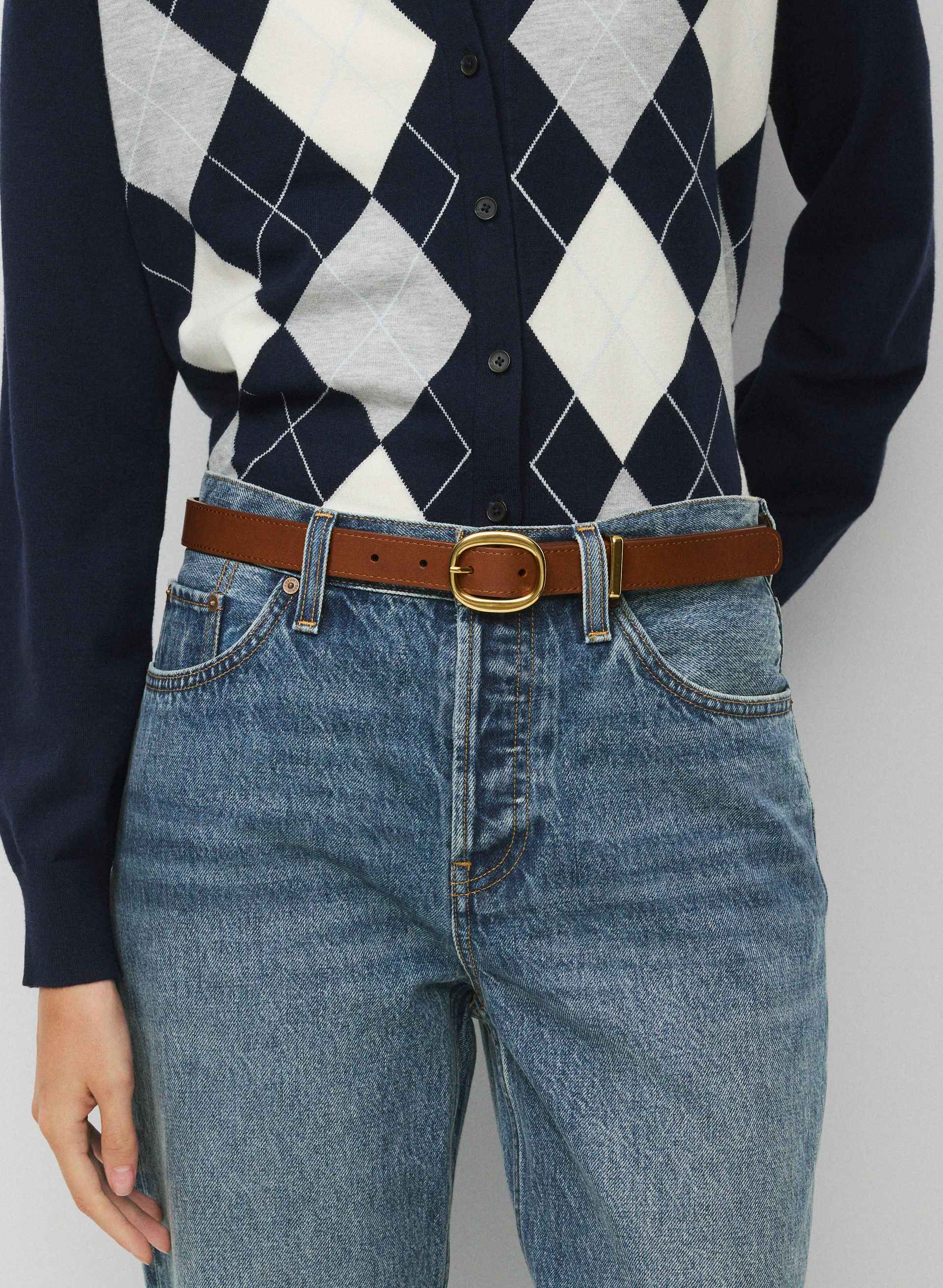LIFETIME SOLID BRASS LEATHER BELT | Aritzia