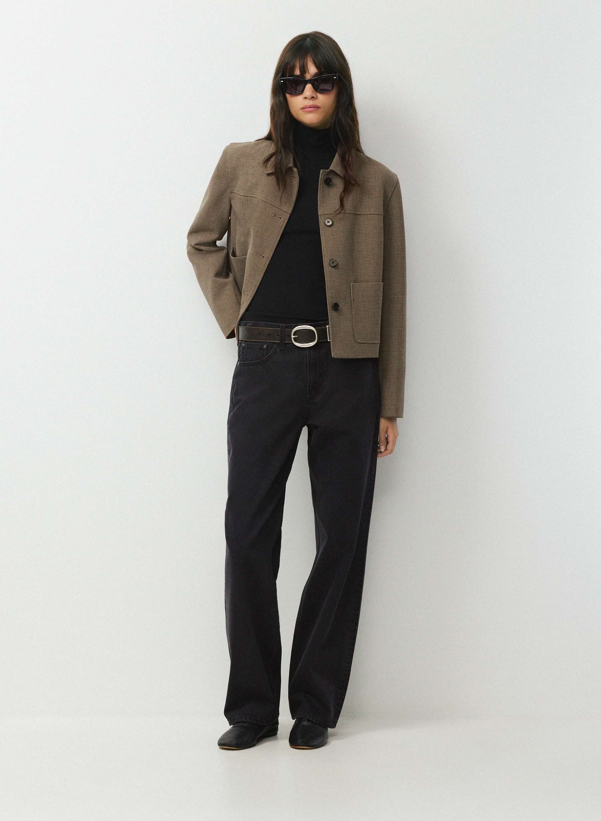 LIFETIME SOLID BRASS LEATHER WIDE BELT | Aritzia