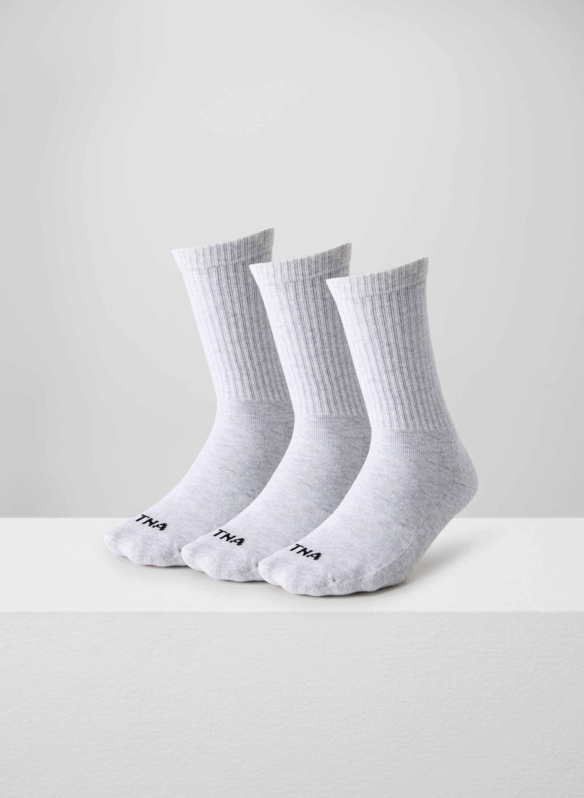 BAS TUBE BEST-EVER - 3 PAIRES - Paquet de trois paires de bas tube de tous les jours en coton Base Cotton™. 