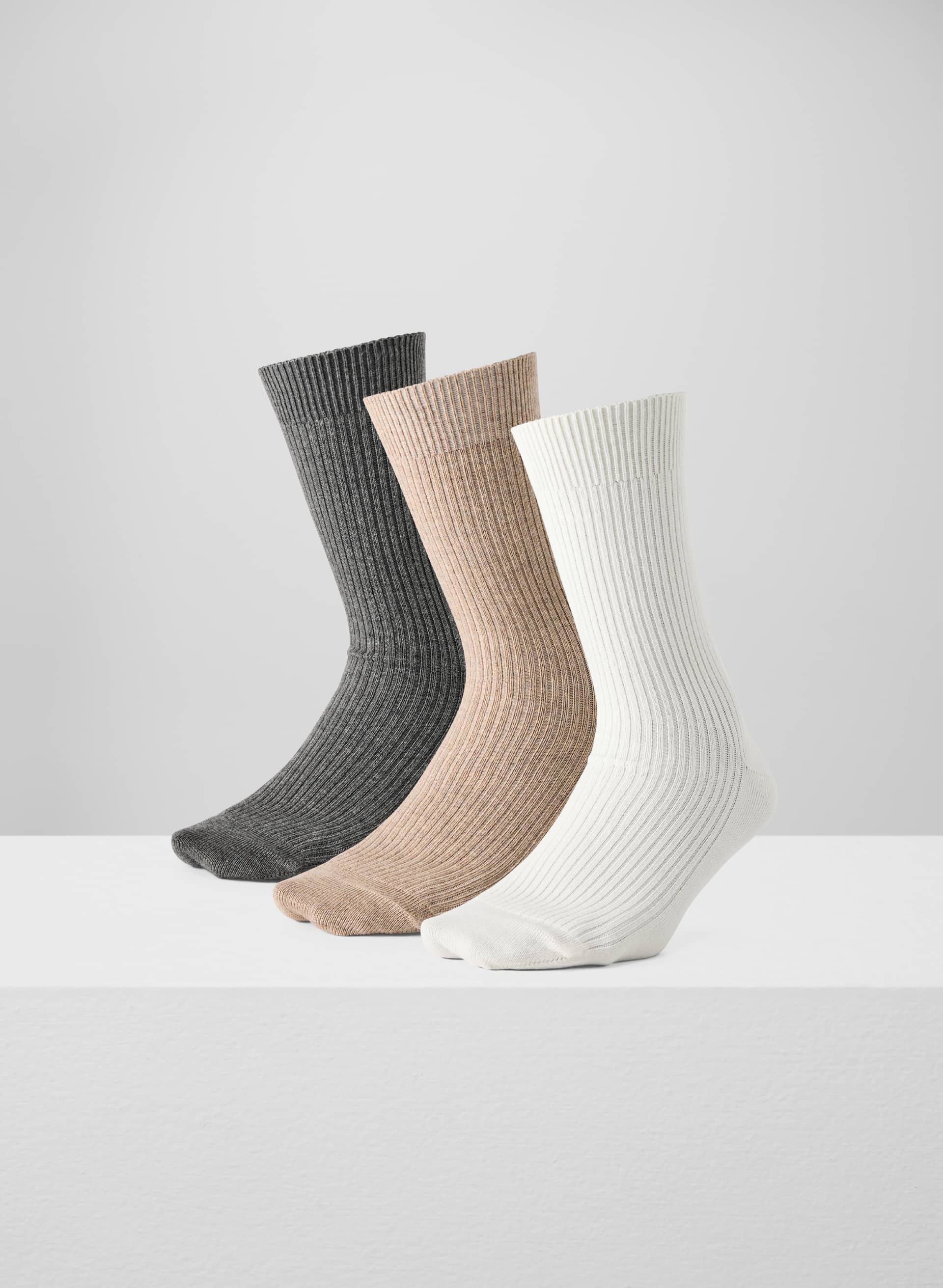 DAILY RIB CREW SOCK 3-PACK | Aritzia