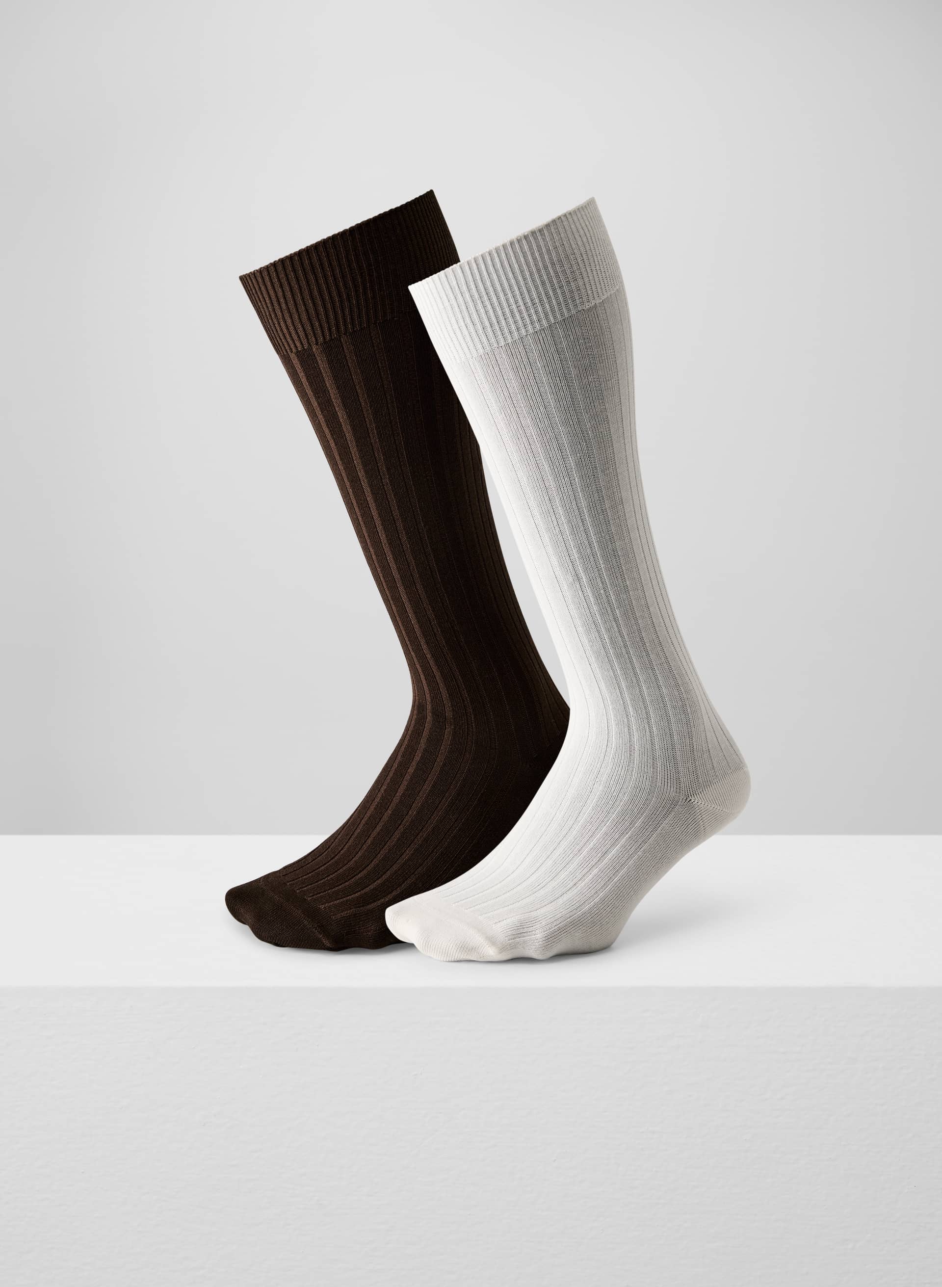 DRESSY WIDE RIB MID-CALF SOCK 2-PACK | Aritzia