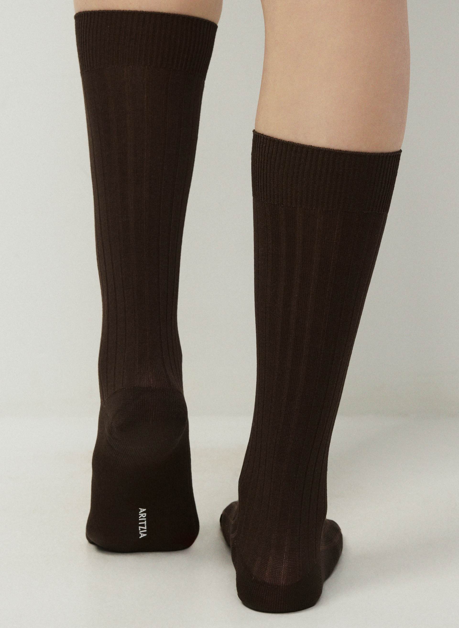 DRESSY WIDE RIB MID-CALF SOCK 2-PACK | Aritzia