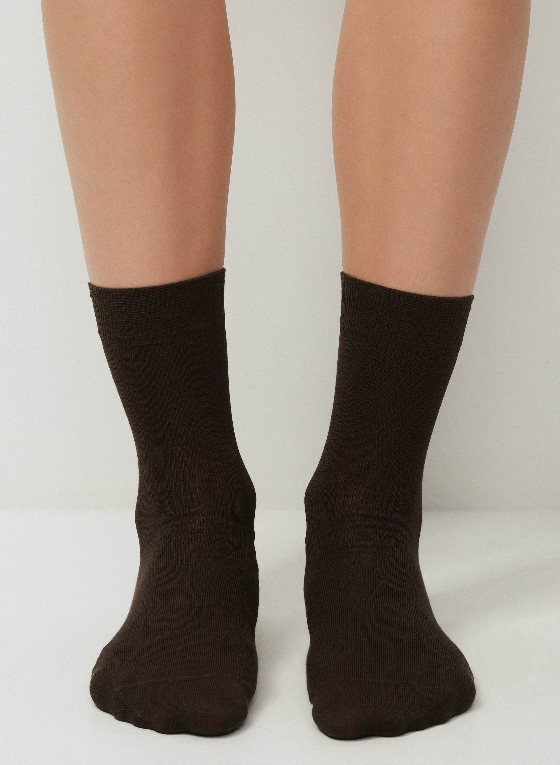 PAQUET DE 2 PAIRES DE SOCQUETTES DRESSY - Paquet de deux paires de socquettes en coton mercerisé. 