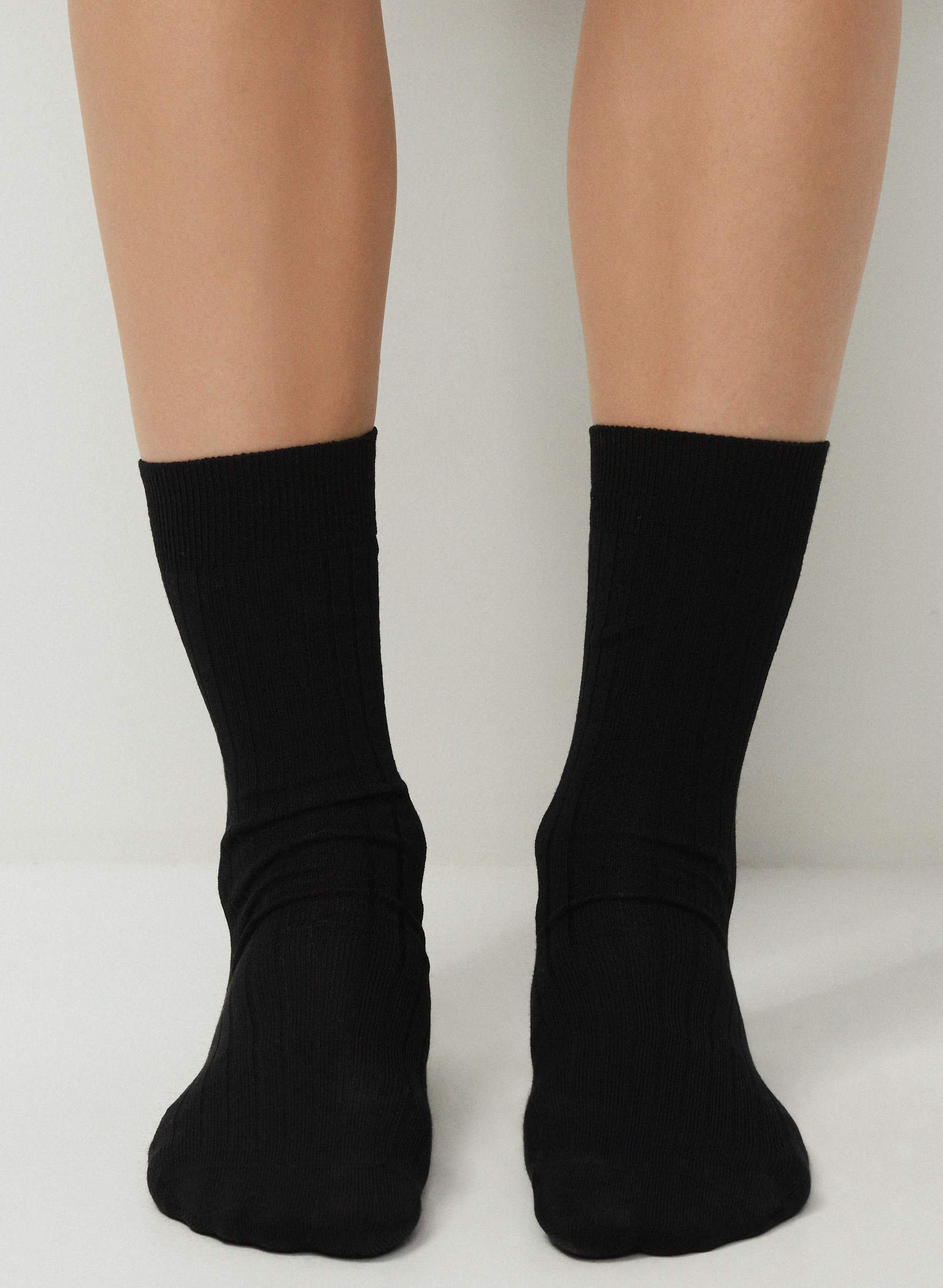 Dressy Wide Rib Crew Sock 2-Pack | Aritzia US