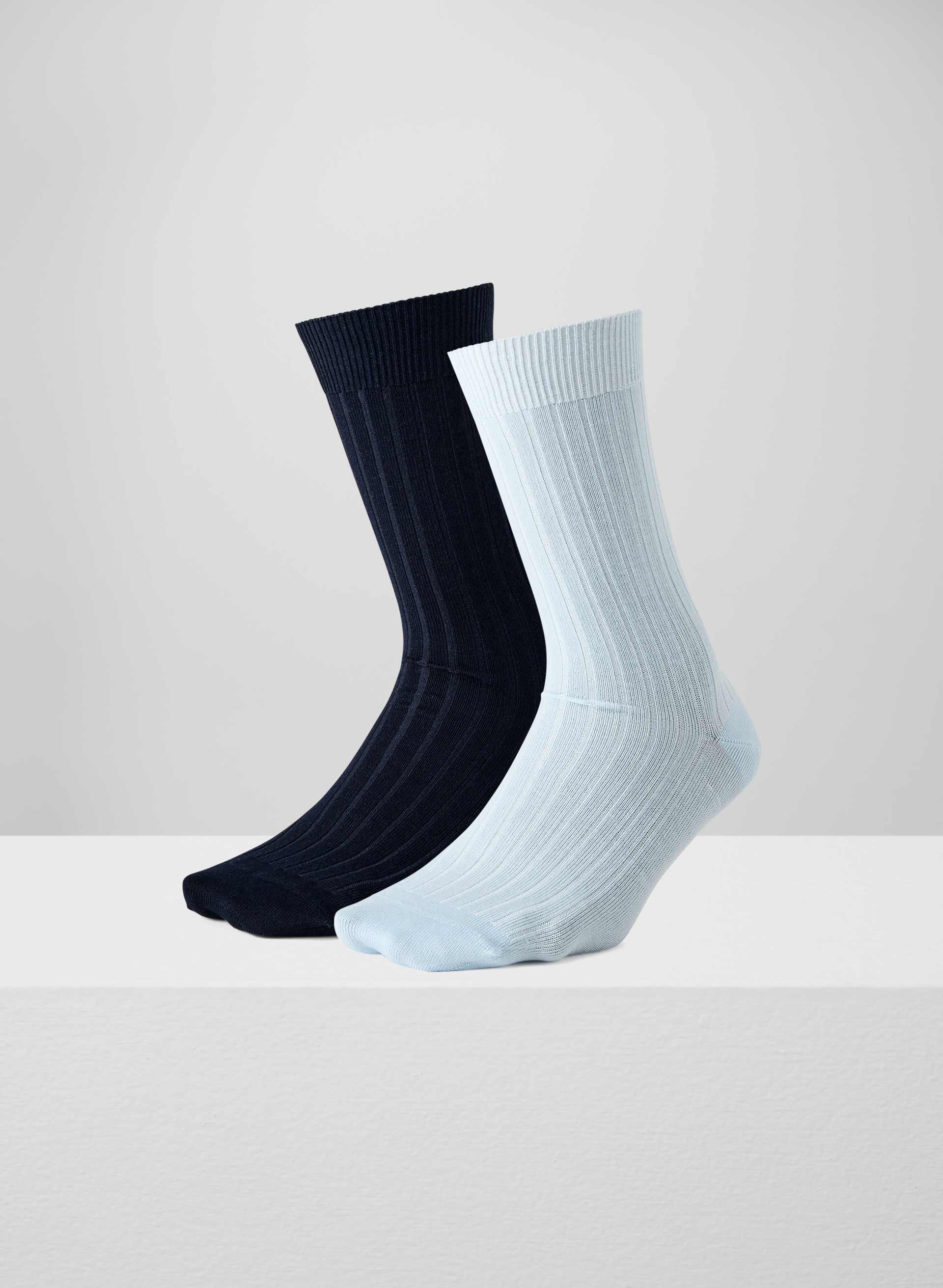 DRESSY WIDE RIB CREW SOCK 2-PACK | Aritzia