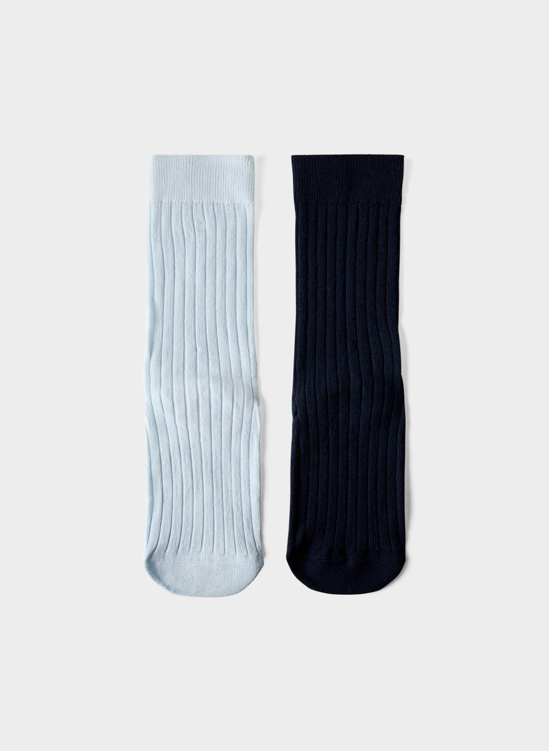 DRESSY WIDE RIB CREW SOCK 2-PACK | Aritzia