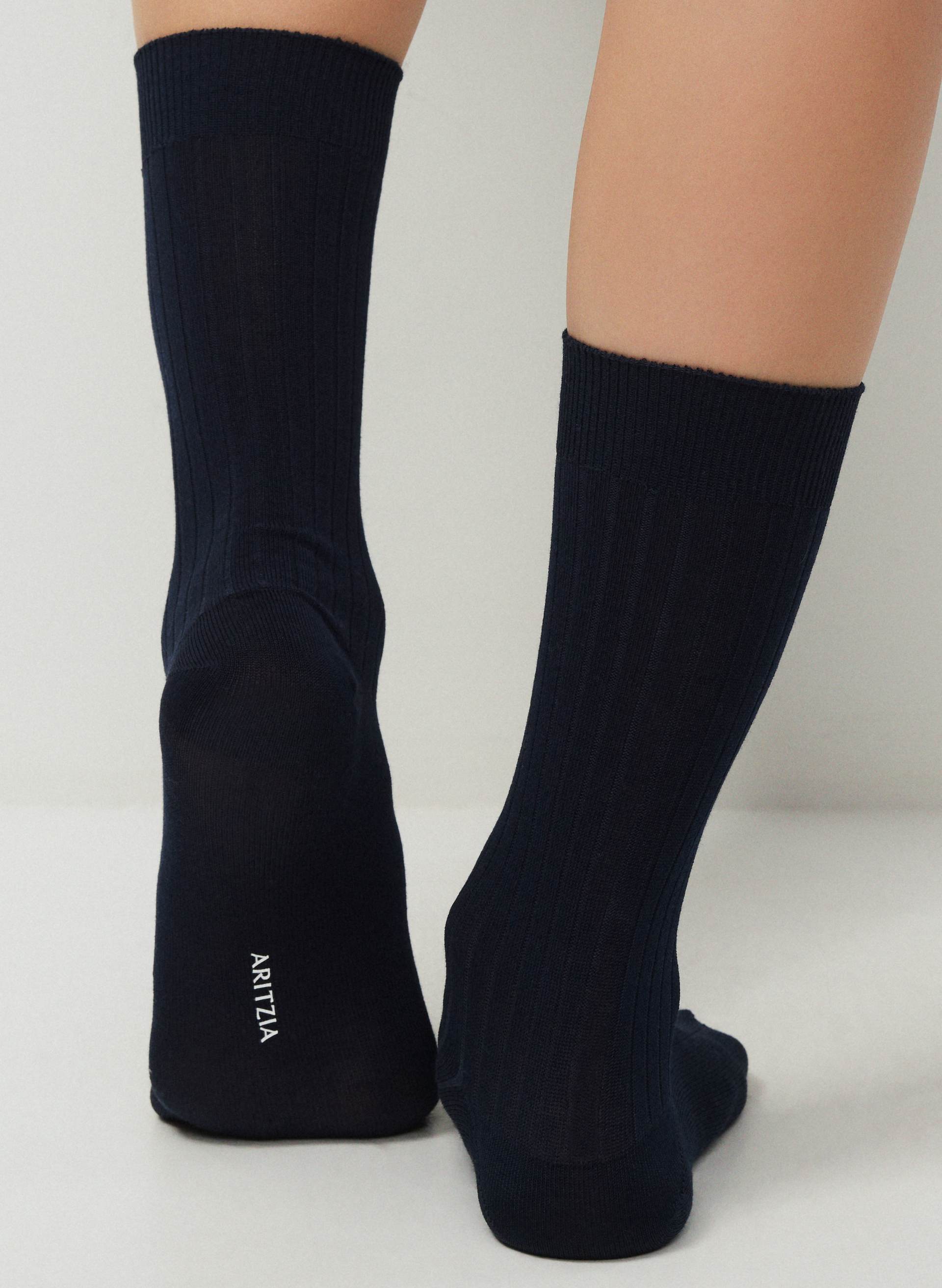 DRESSY WIDE RIB CREW SOCK 2-PACK | Aritzia