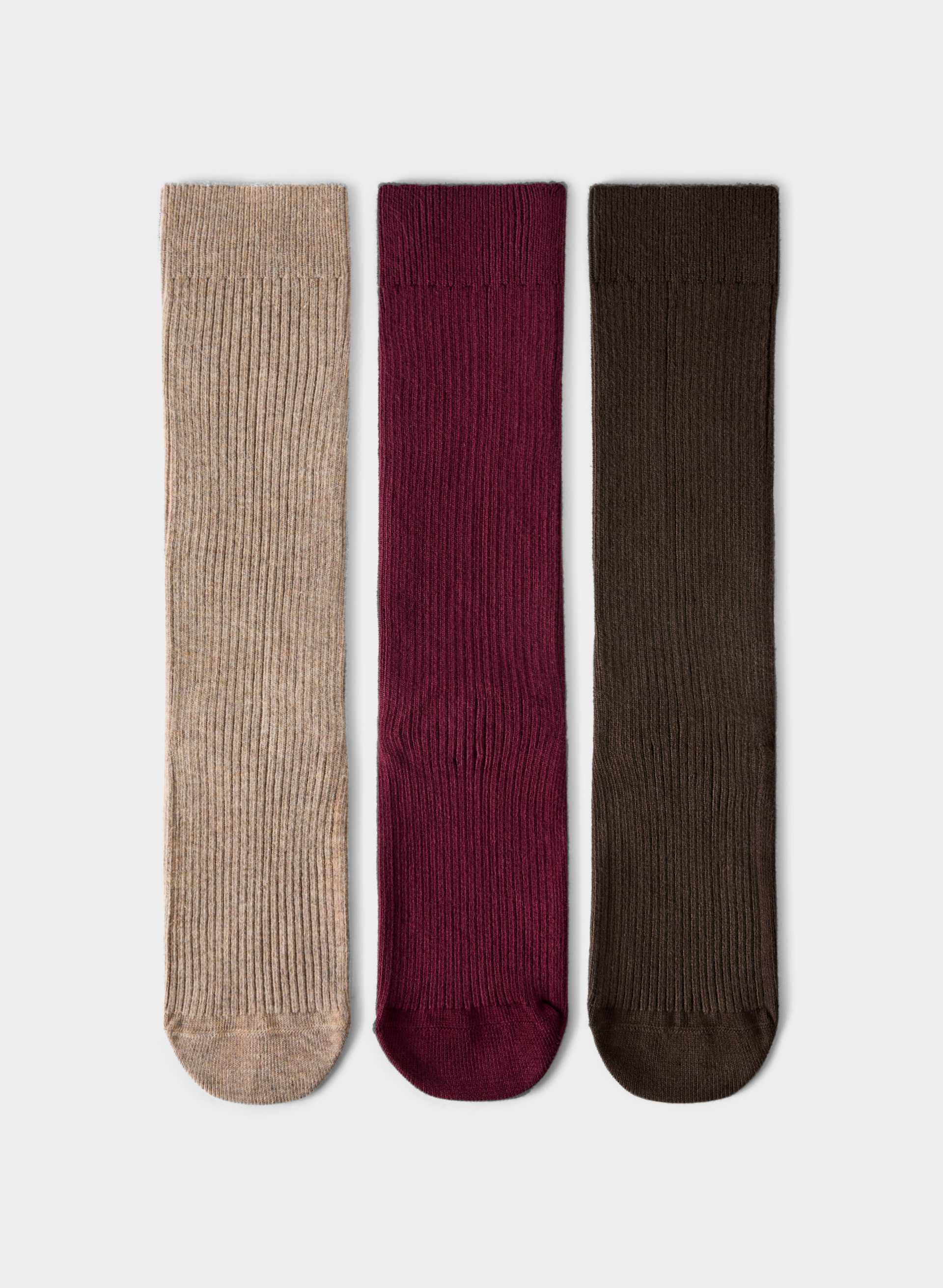 DAILY RIB MID-CALF SOCK 3-PACK | Aritzia