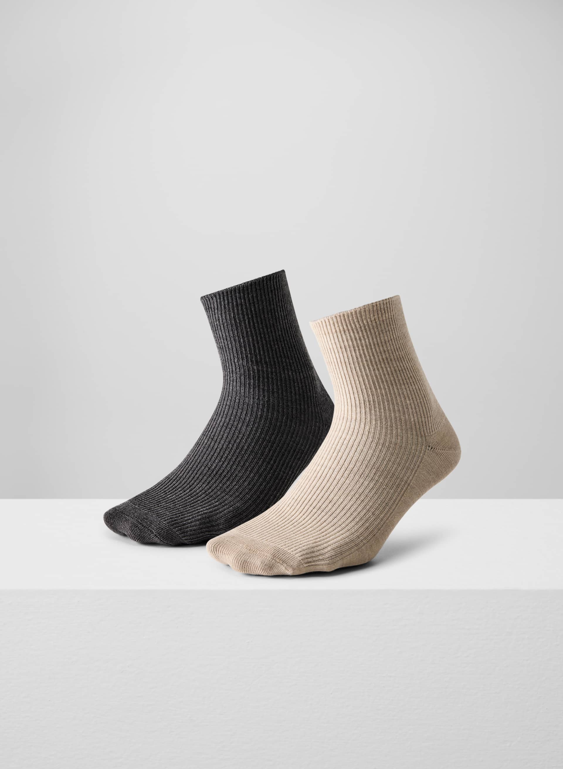 DAILY RIB ANKLE SOCK 2-PACK | Aritzia