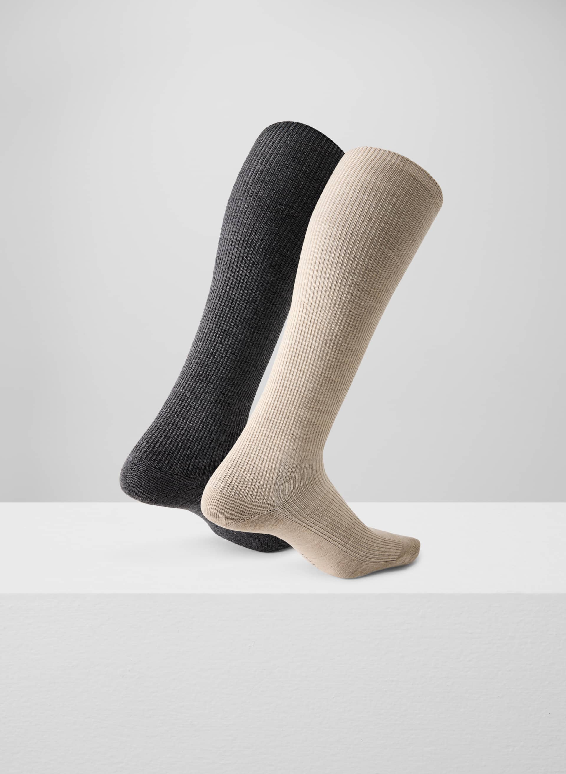 DAILY RIB KNEE-HIGH SOCK 2-PACK | Aritzia