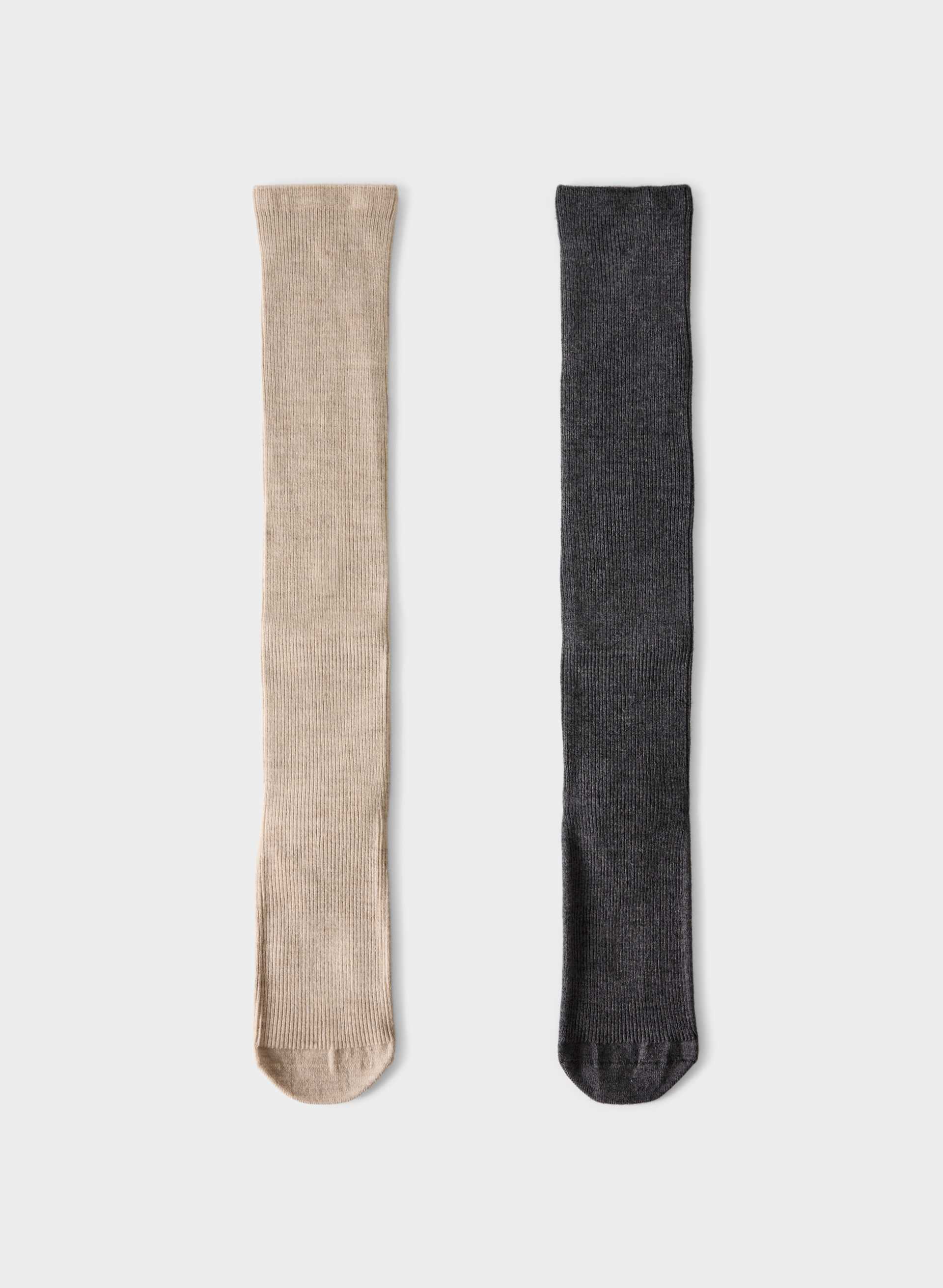 DAILY RIB KNEE-HIGH SOCK 2-PACK | Aritzia
