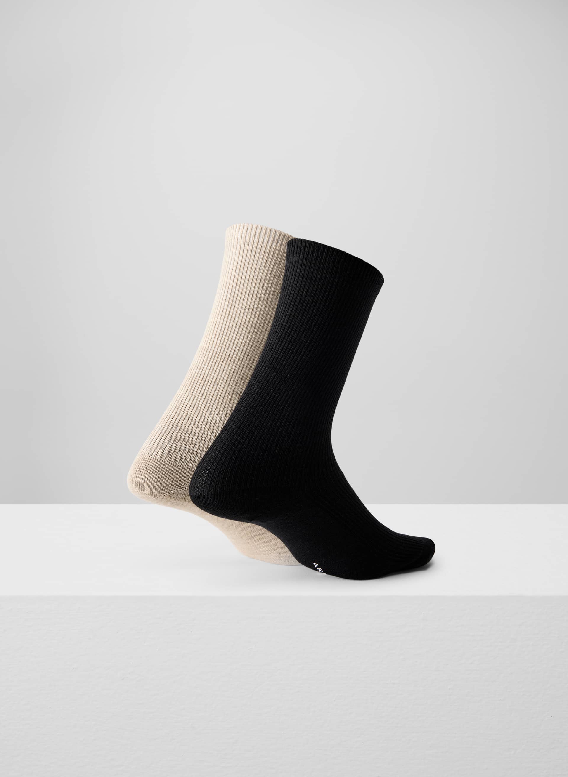 DAILY RIB CREW SOCK 2-PACK | Aritzia