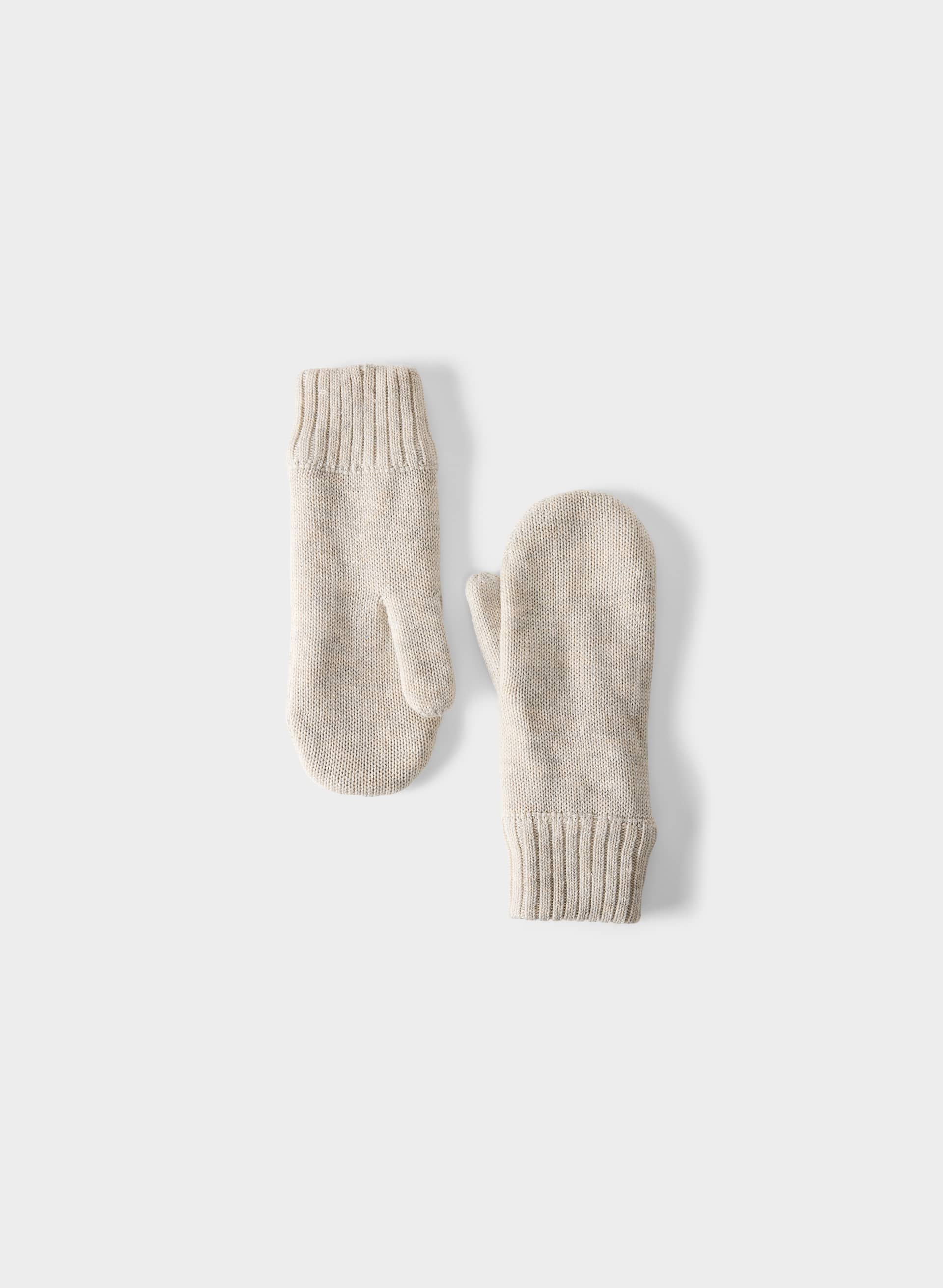 BUNDLE MITTEN - Fleece-lined knit mittens. 