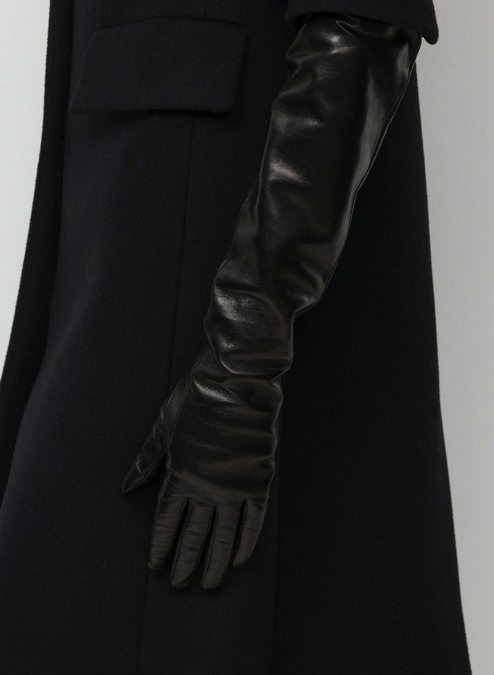 RENOWN LEATHER EXTRA-LONG GLOVES | Aritzia