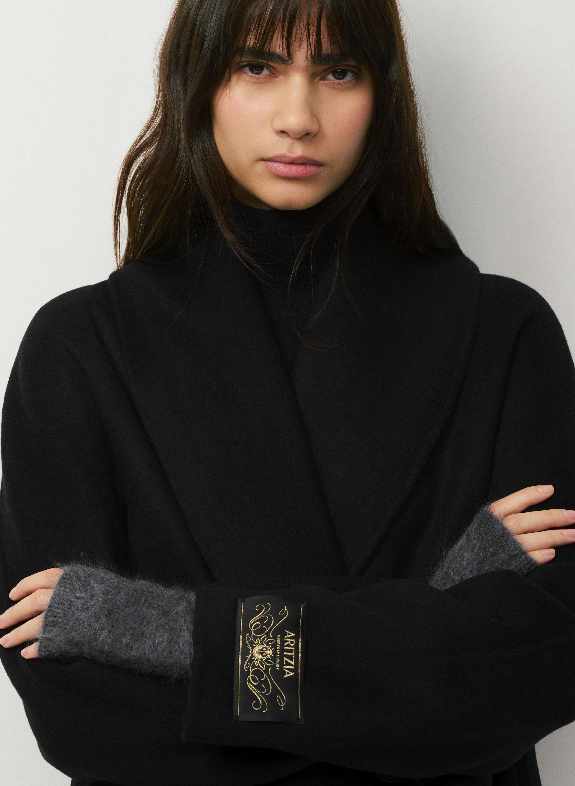 BRUSHED WOOL CASHMERE HARMONY GLOVES | Aritzia